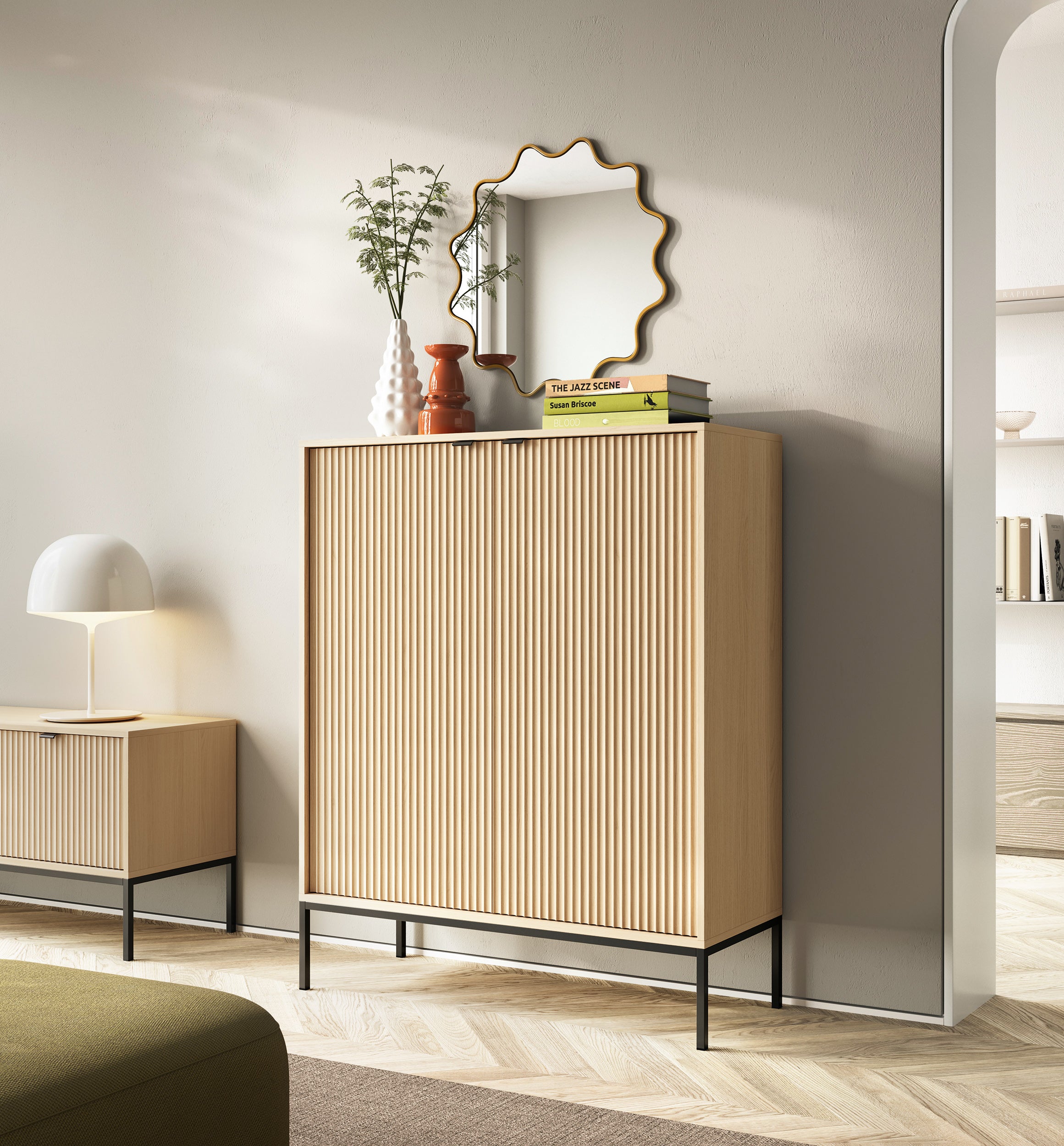 Nova Dresser Vincenz’s oak  - Modern Design with Two Door