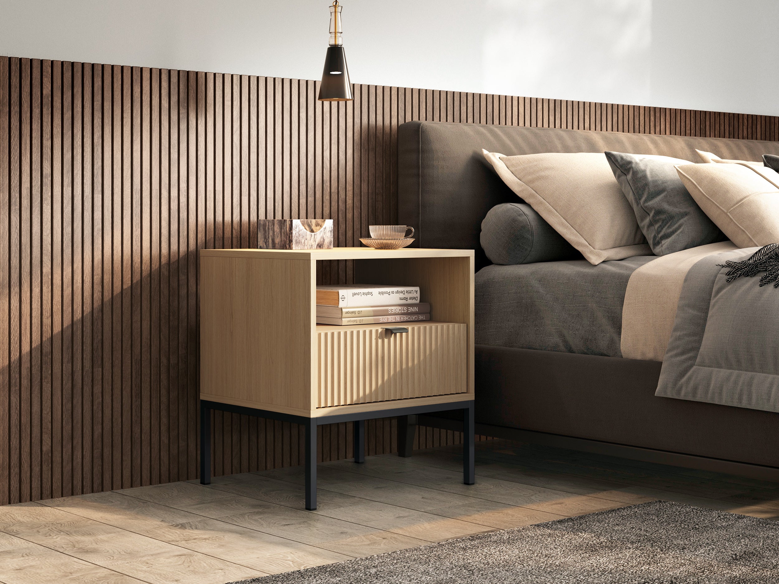 Nova Nightstand Vincenz’s oak - Modern Elegance for Your Bedroom