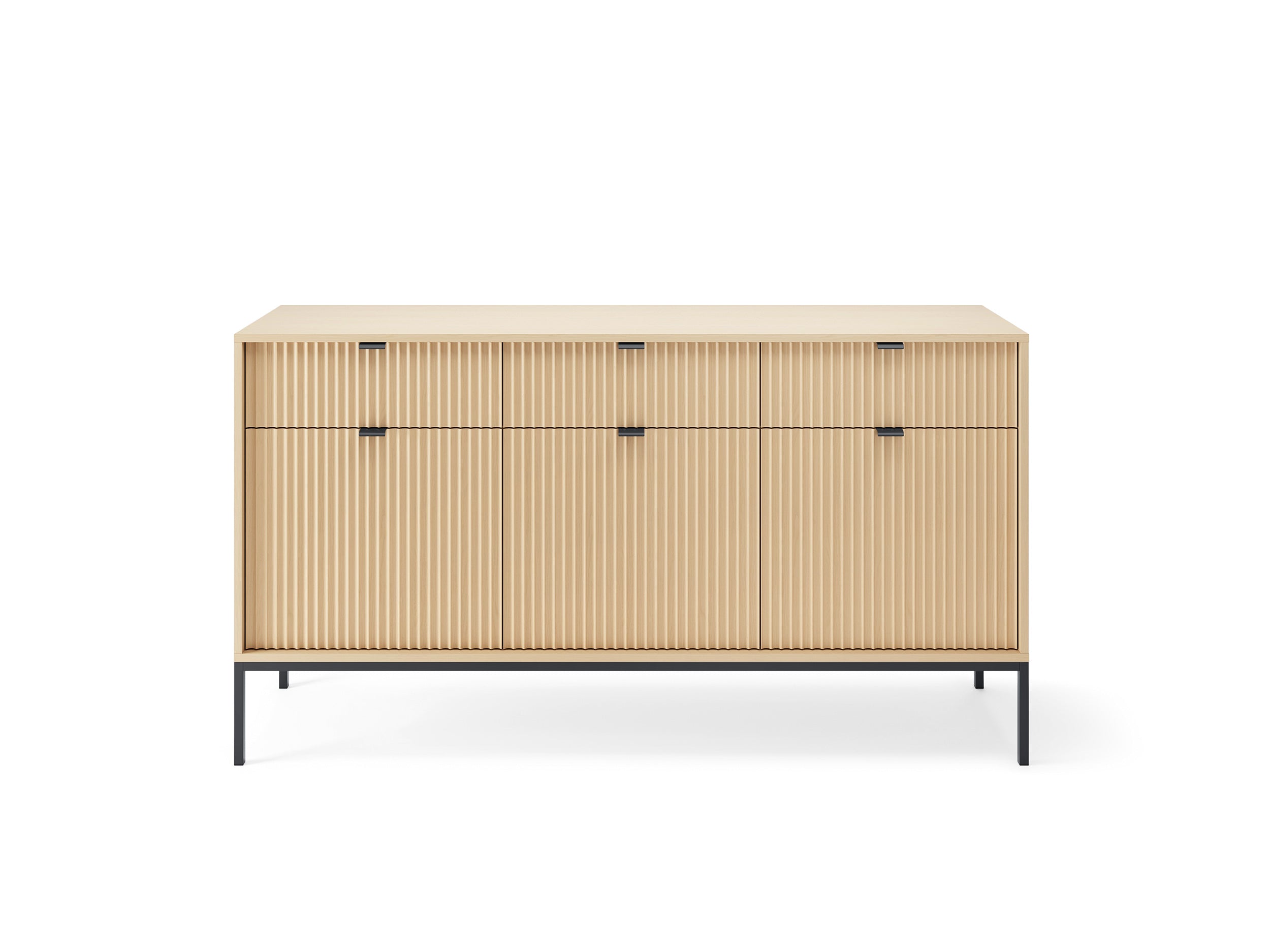 Nova Dresser Vincenz’s oak- Modern Design with Three Door and Three Drawers