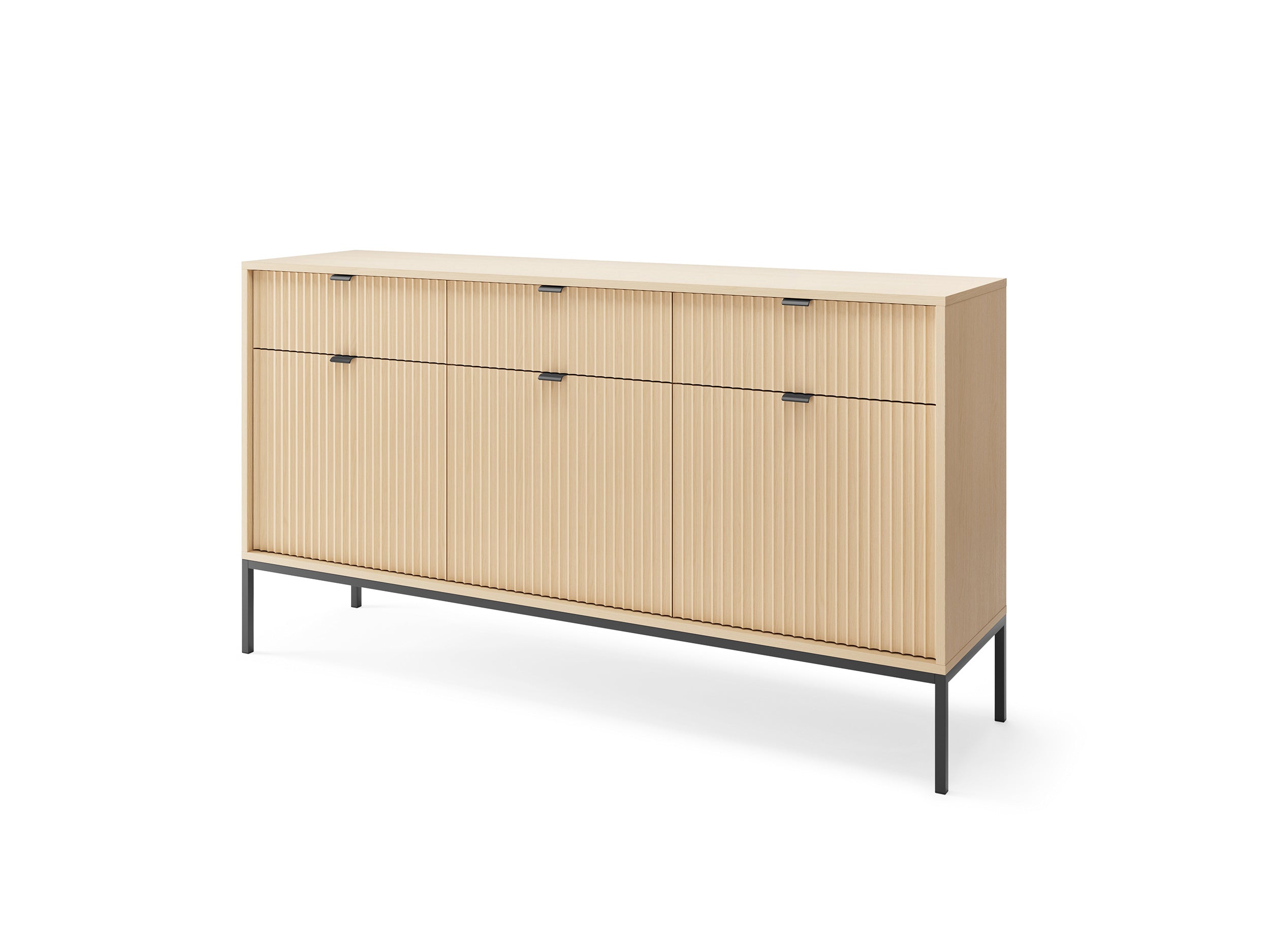 Nova Dresser Vincenz’s oak- Modern Design with Three Door and Three Drawers