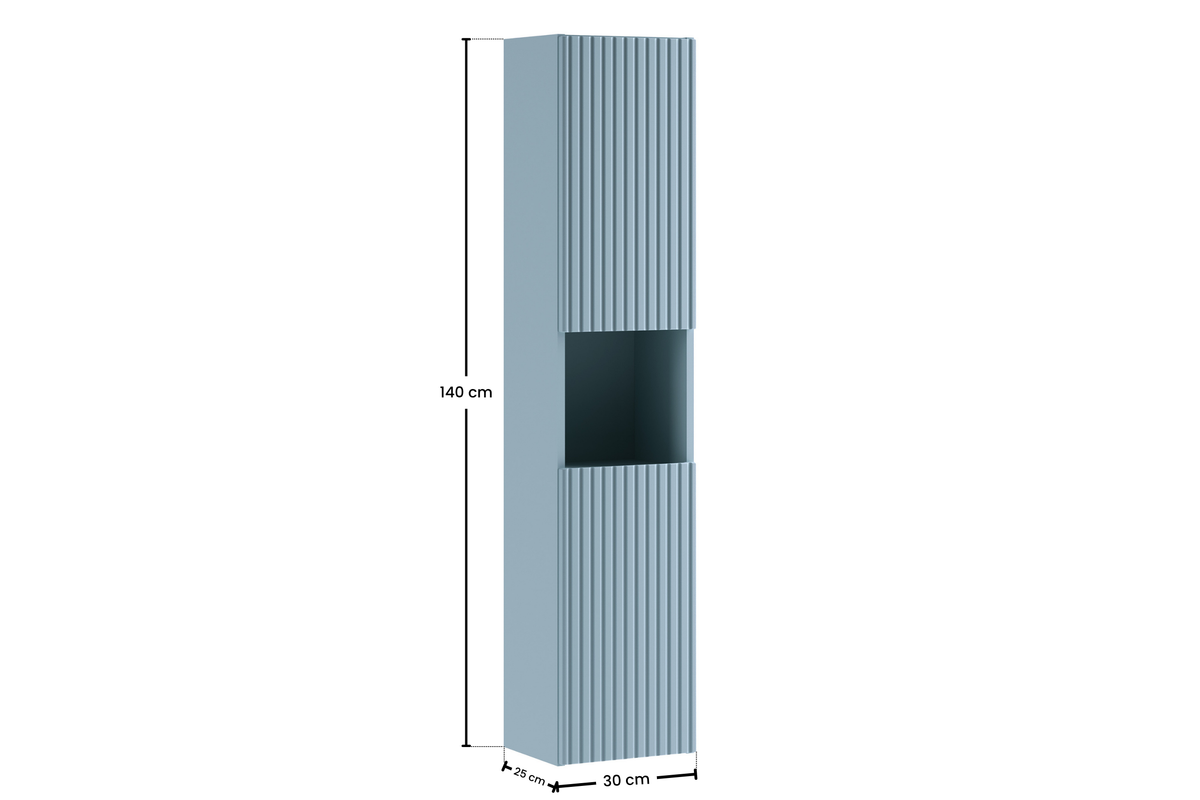 Nova Denim Tall Cabinet 2 Doors – Denim Blue, 30 cm