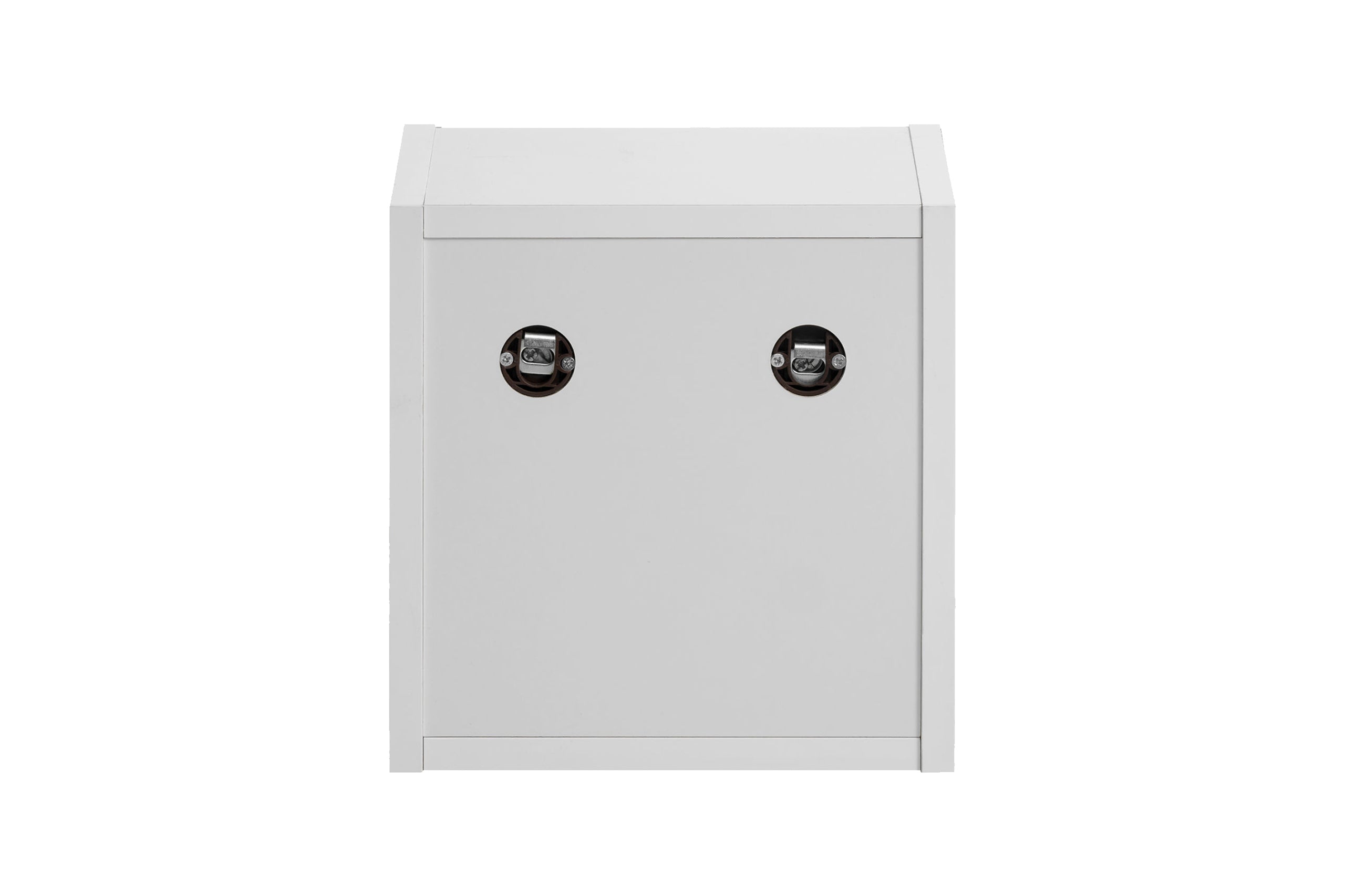 Nova White Qubik Open Wall Shelf – White Matt, 27 cm