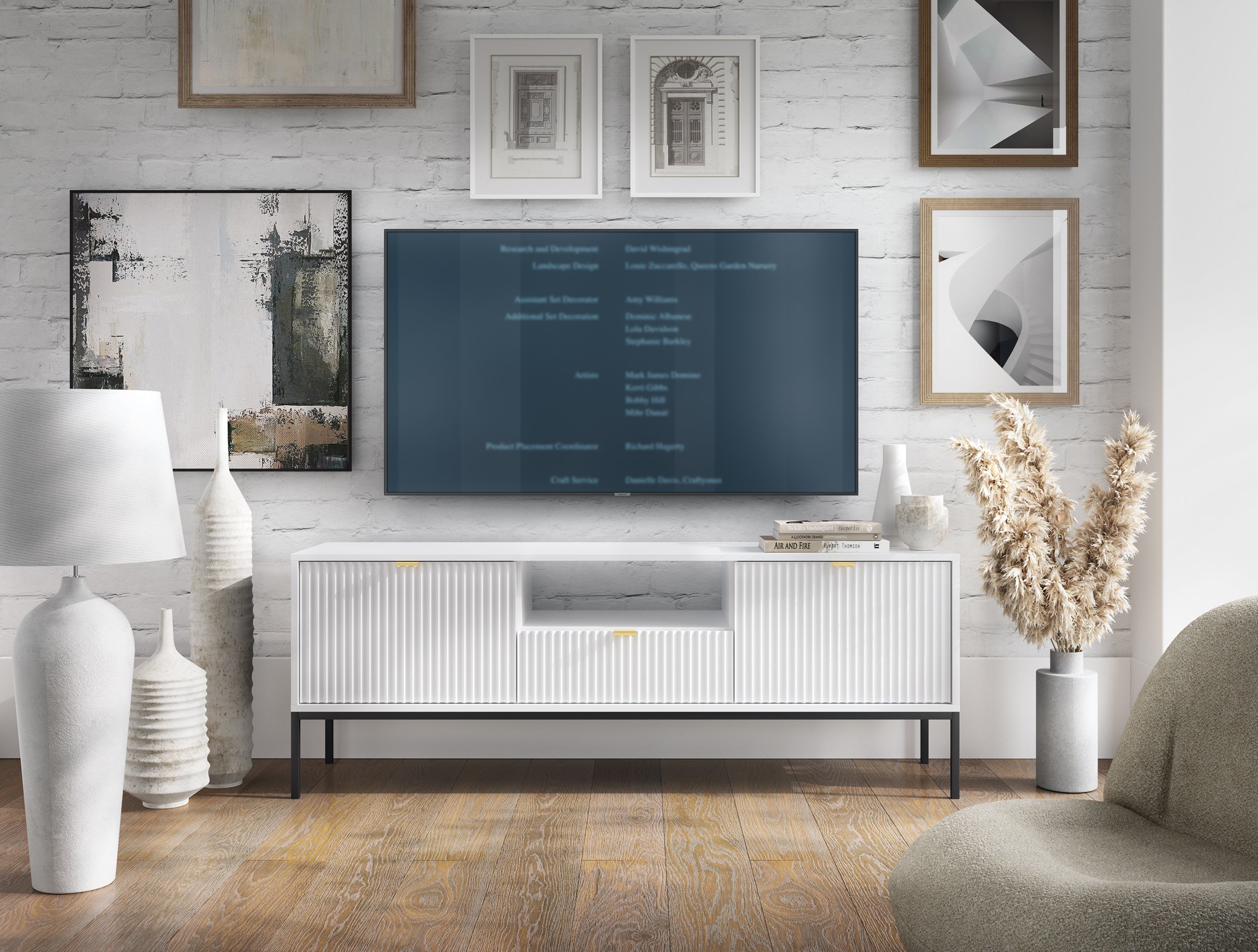 Nova TV STAND White - Modern Design and Versatile Style in a Sleek TV Cabinet