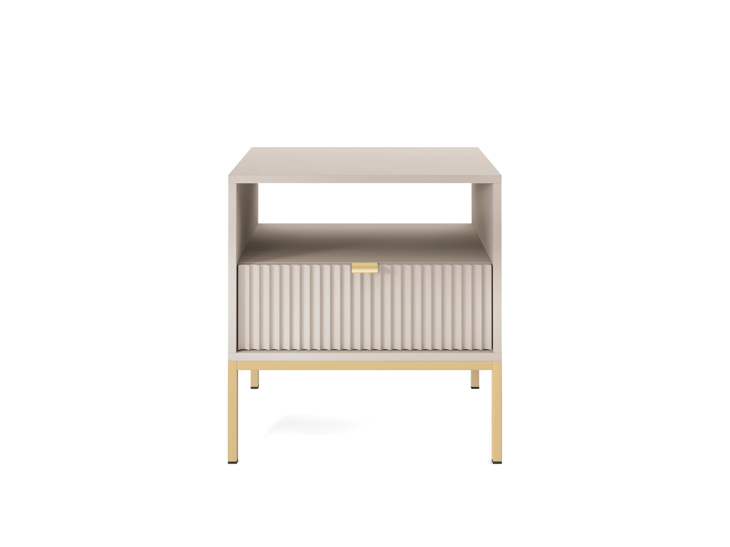 Nova Nightstand Cashmere - Modern Elegance for Your Bedroom