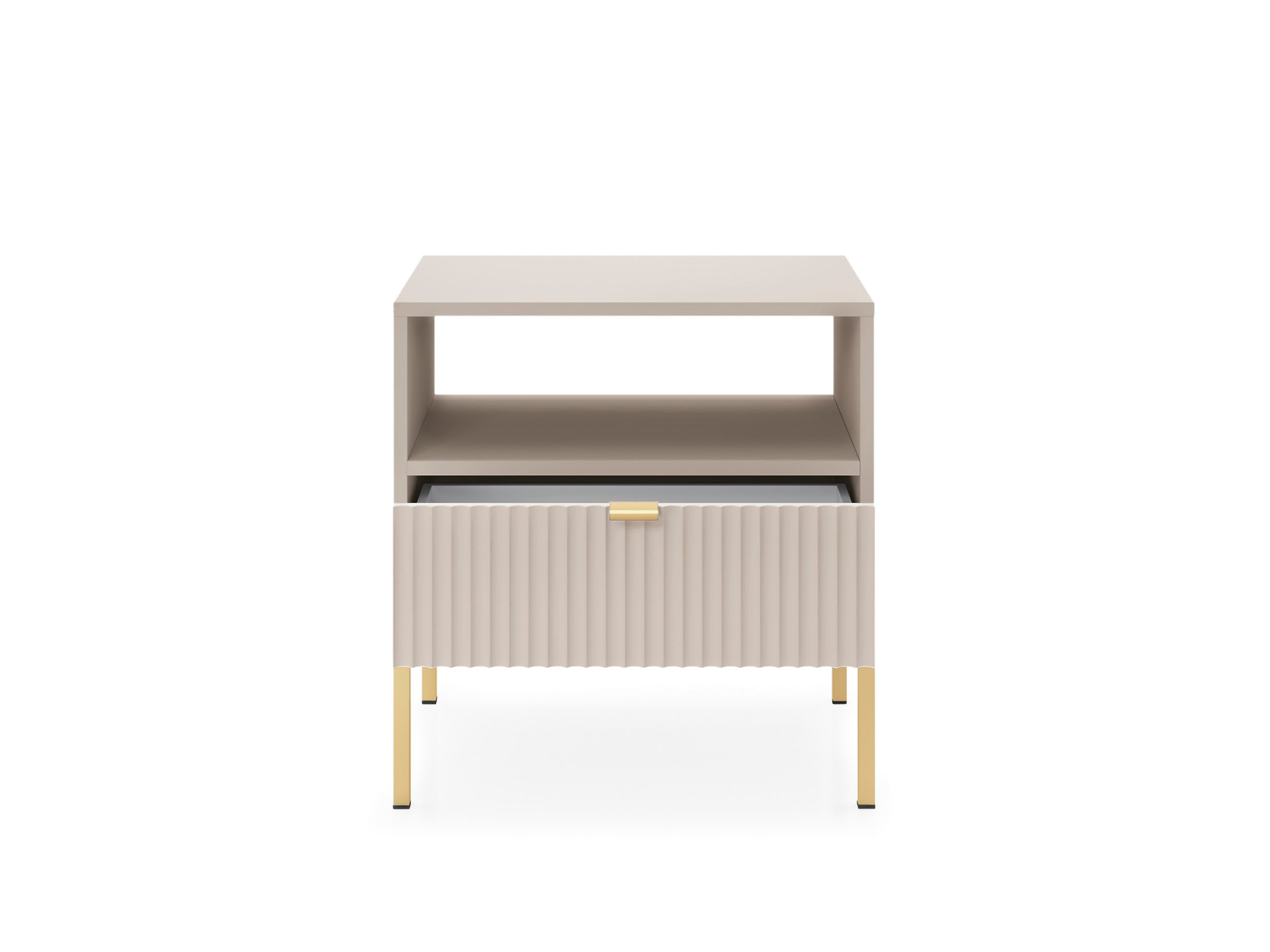 Nova Nightstand Cashmere - Modern Elegance for Your Bedroom