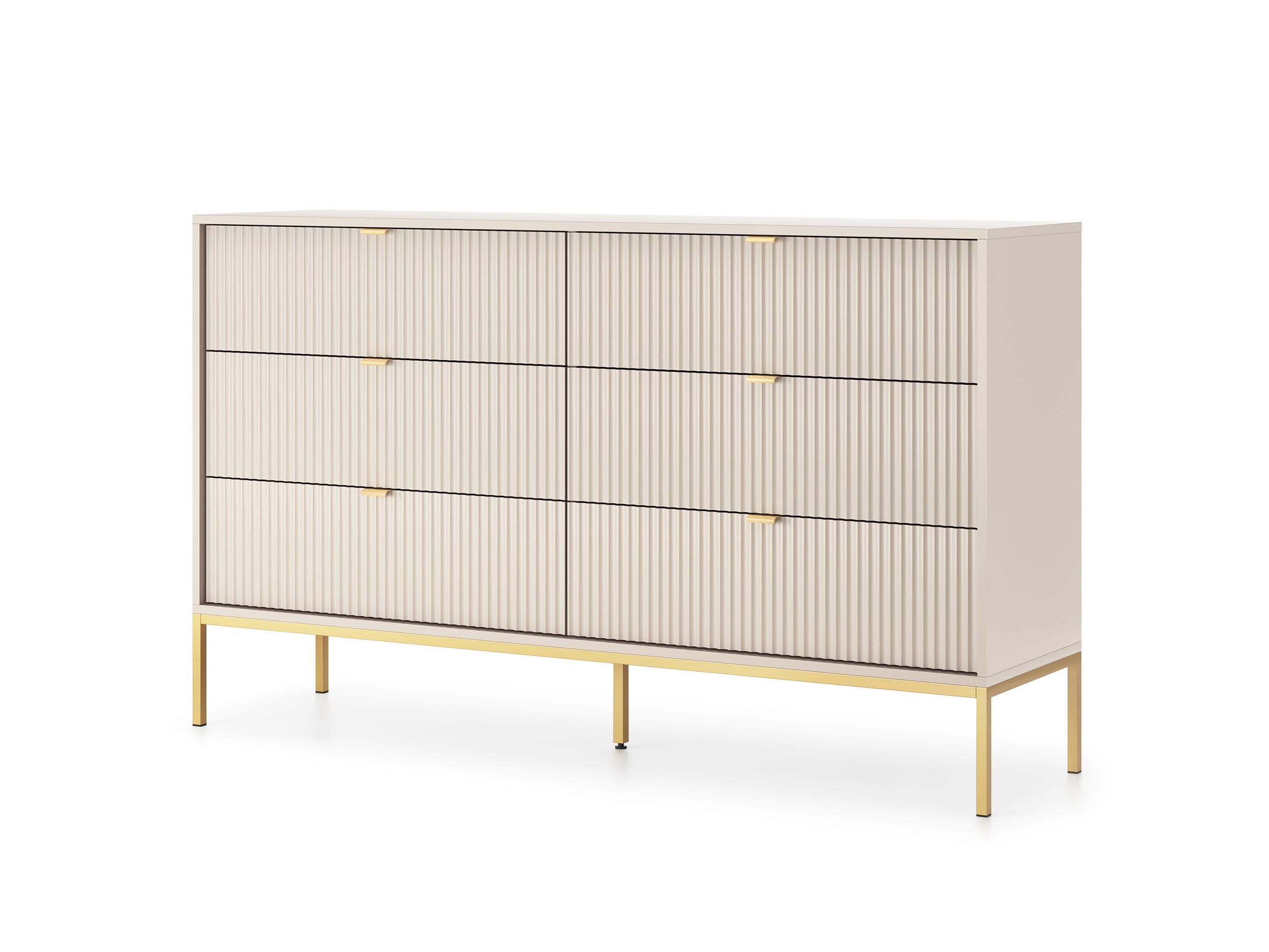 Nova Dresser Cashmere- A Fusion of Modern Elegance and Practical Storage
