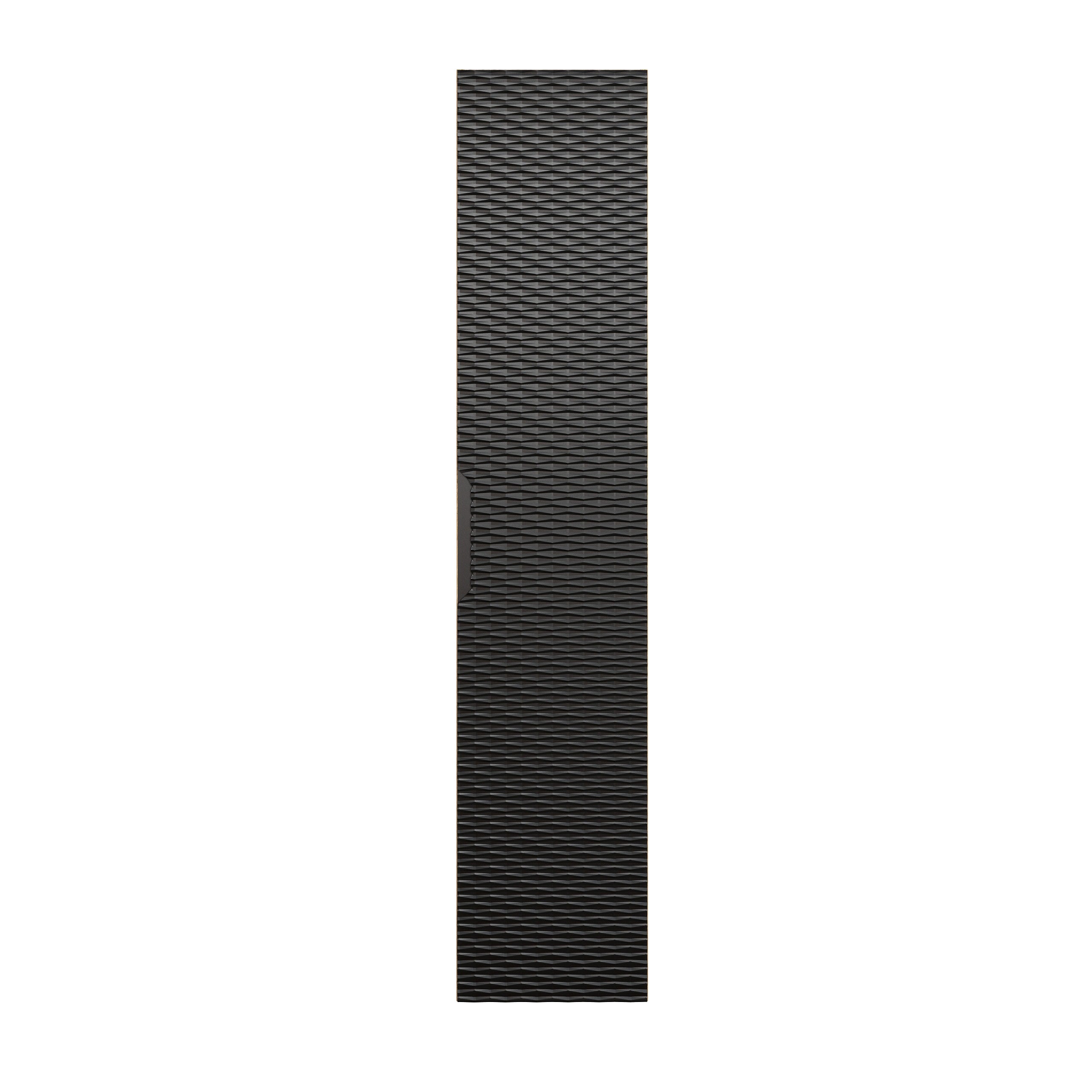 Ocean Tall Cabinet – Black Matt / Oiled Oak, 35 cm