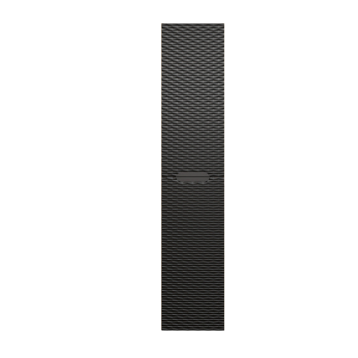 Ocean Tall Cabinet 2-Door – Black Matt / Oiled Oak, 35 cm