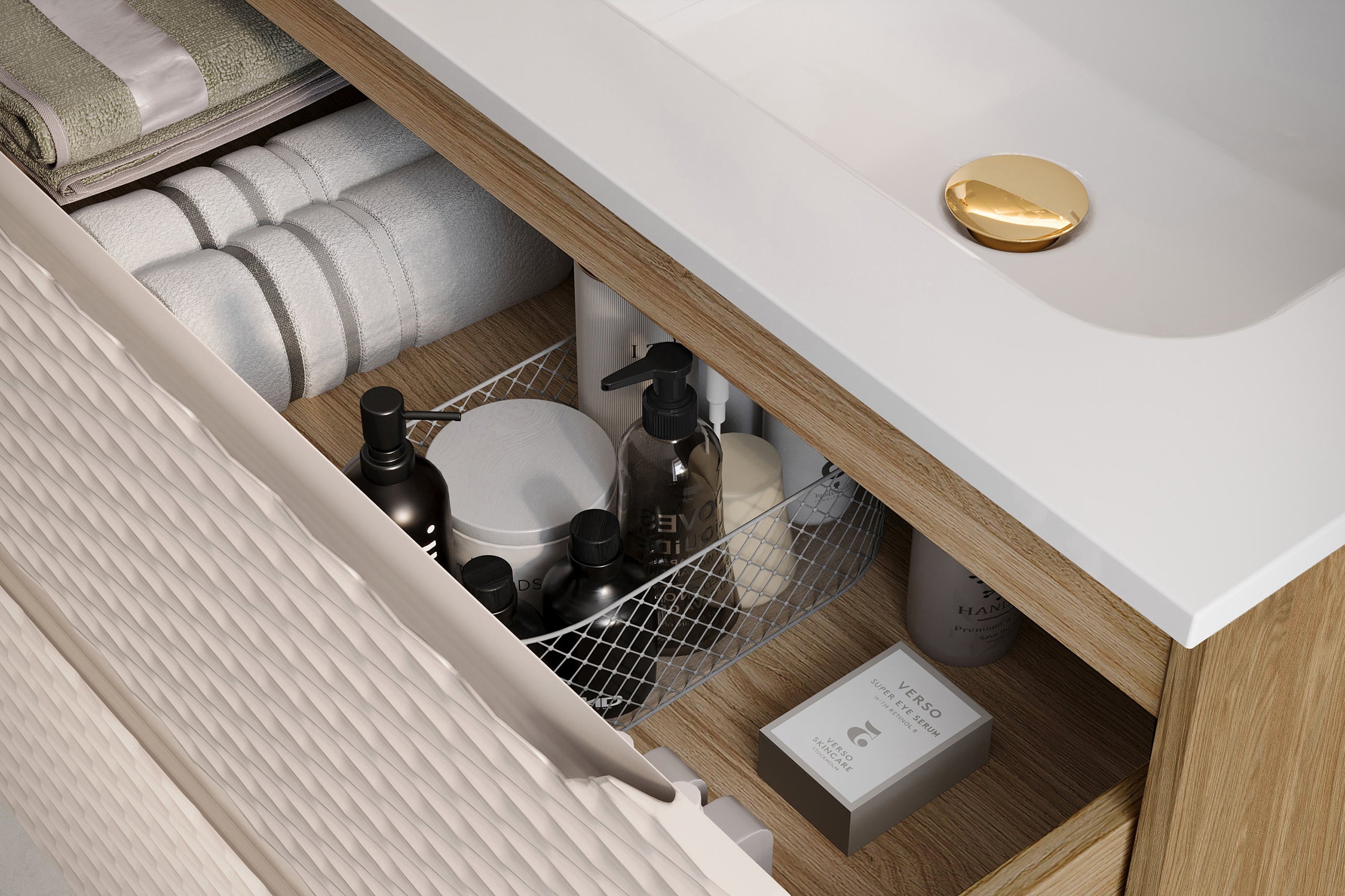 Ocean Beige Vanity Unit Set 60 / 70 / 80 / 90 / 120 cm – Configure Your Bathroom