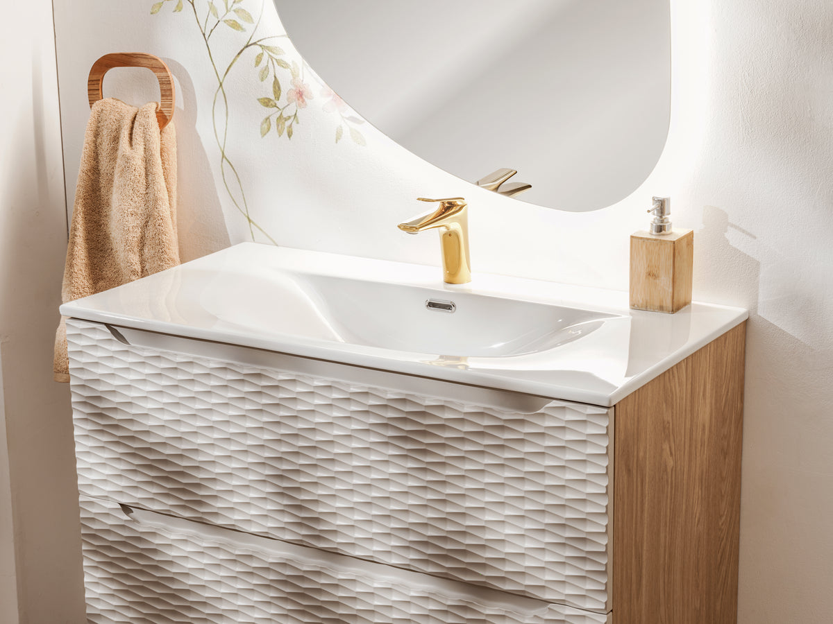 Ocean Beige Vanity Unit Set 60 / 70 / 80 / 90 / 120 cm – Configure Your Bathroom