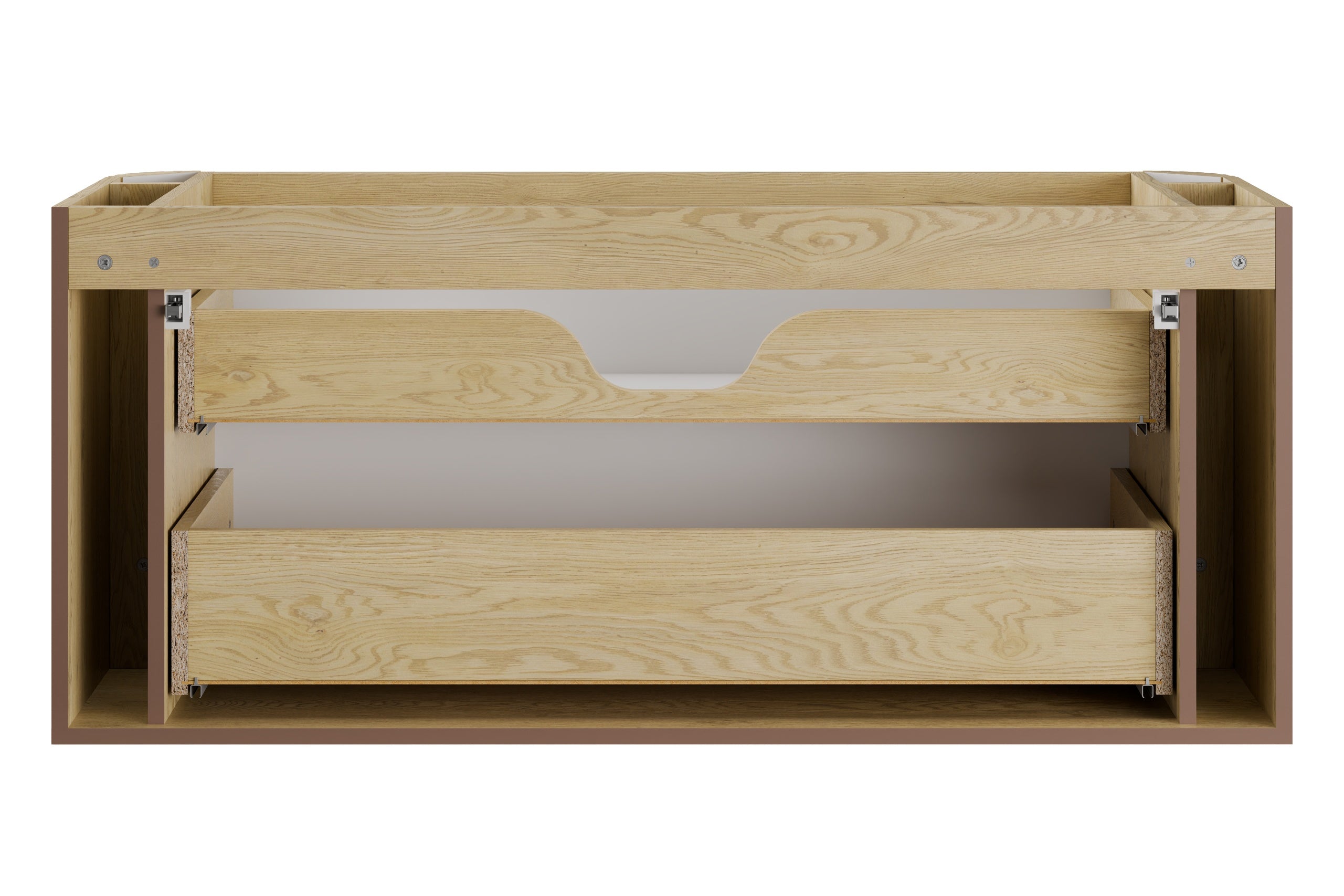 Ovalia Cremona Vanity Unit 80 / 100 / 120 cm  – Cremona Oak, 2 Drawers – Configure Your Bathroom