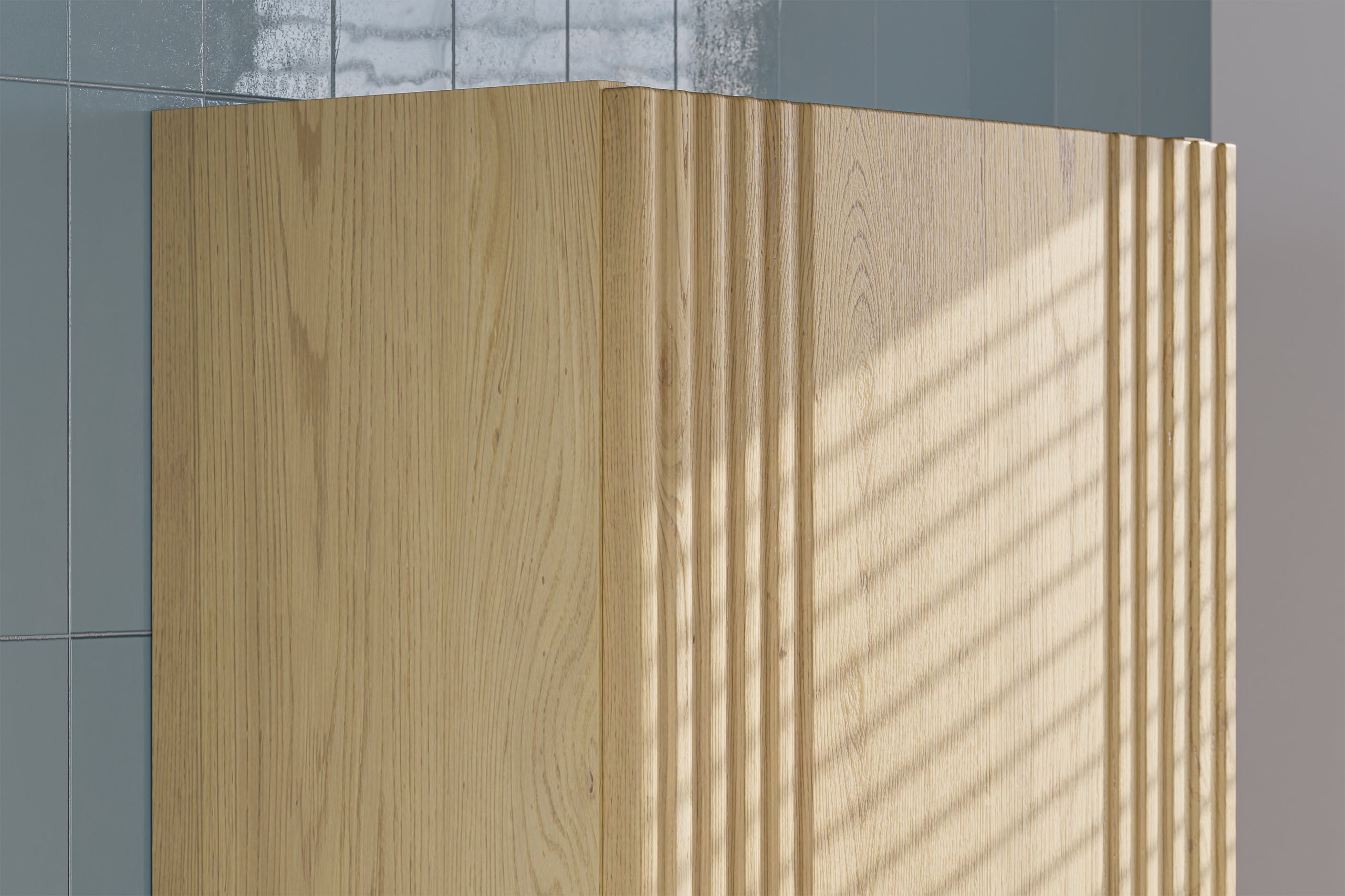 Ovalia Cremona Tall Cabinet 1 Door – Cremona Oak, 140 cm