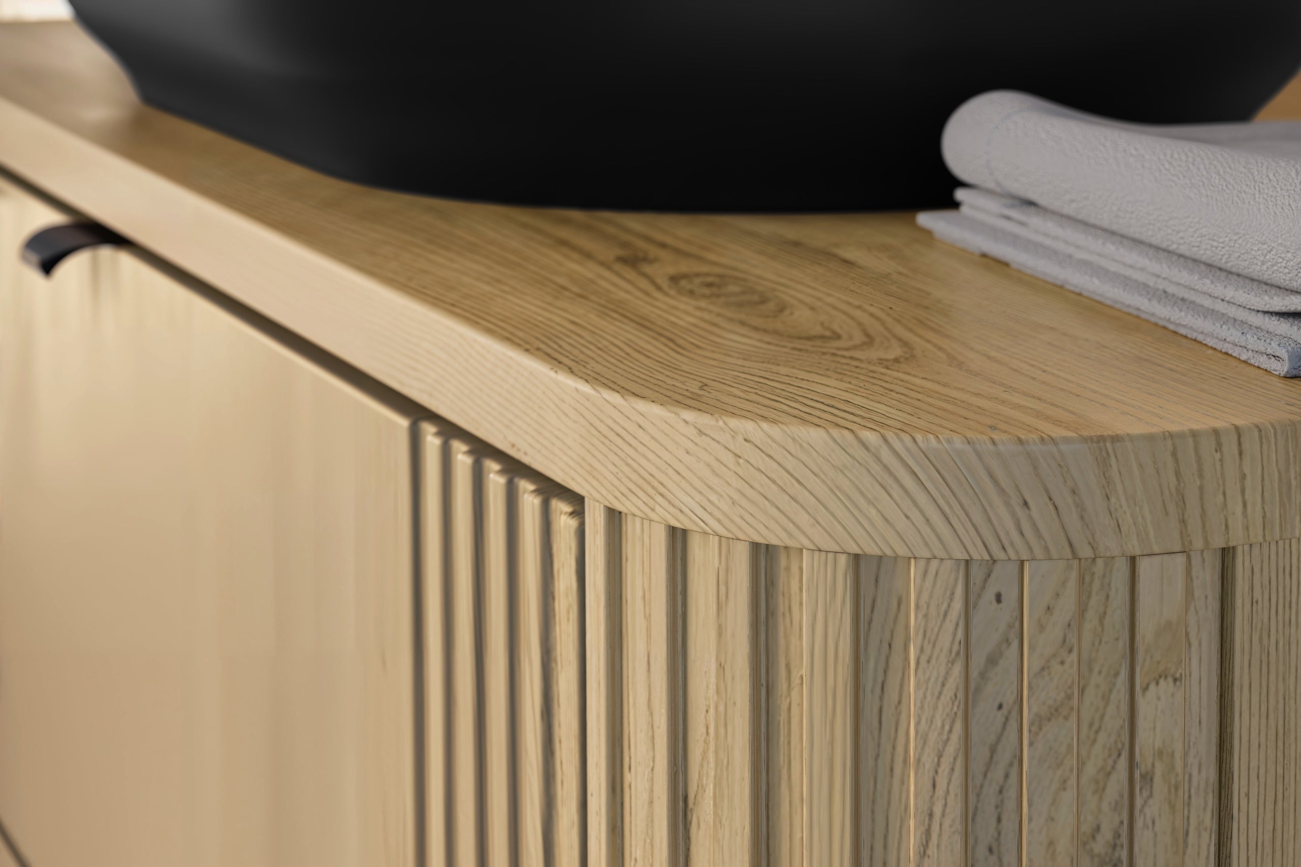 Ovalia Cremona Vanity Unit 80 / 100 / 120 cm  – Cremona Oak, 2 Drawers – Configure Your Bathroom