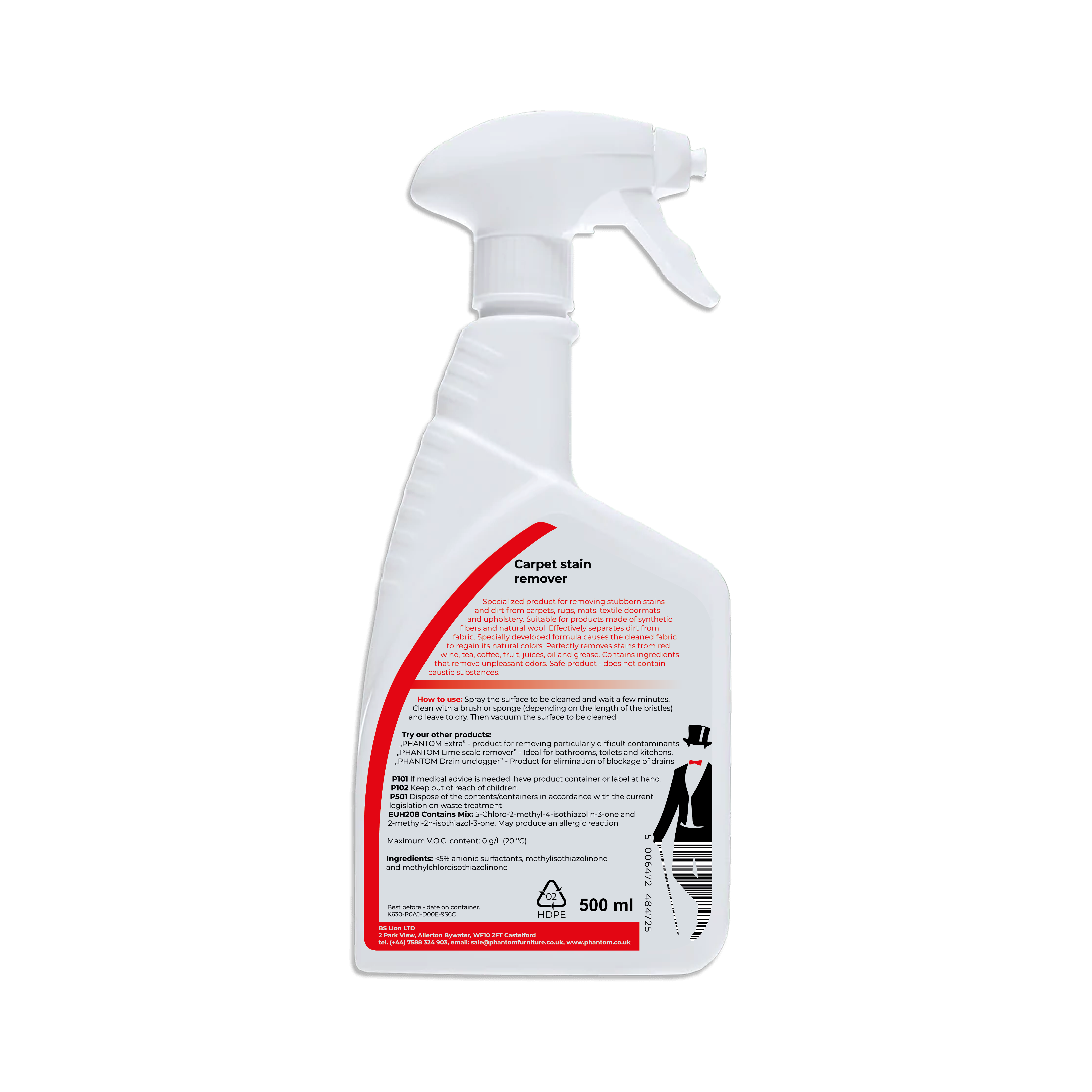 Phantom Carper Stain Remover 500 ml