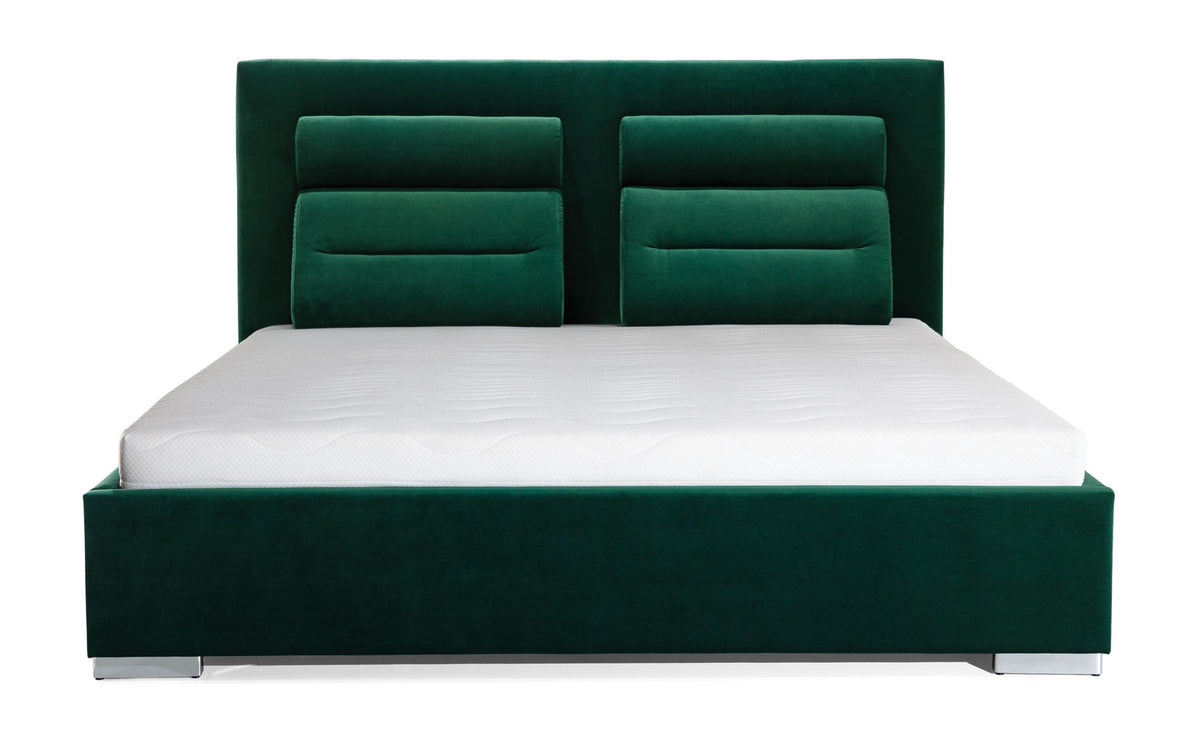 PORTO Upholstered Bed 140 / 160 / 180 / 200 cm – Adjustable Headboard