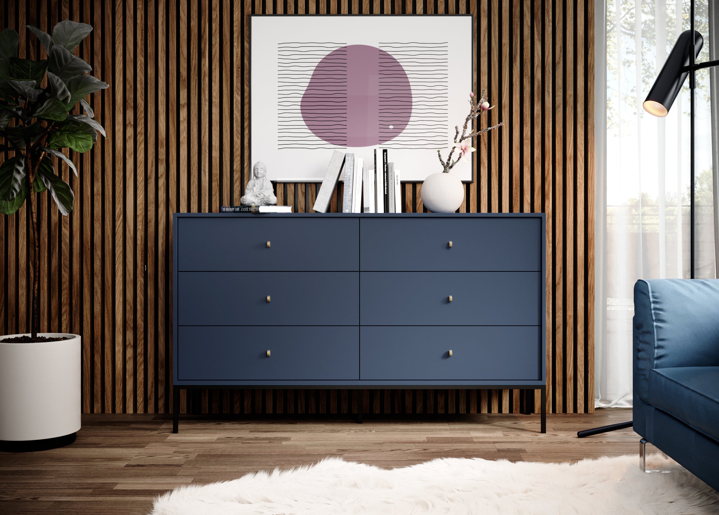 Mono Chest of Drawers Navy