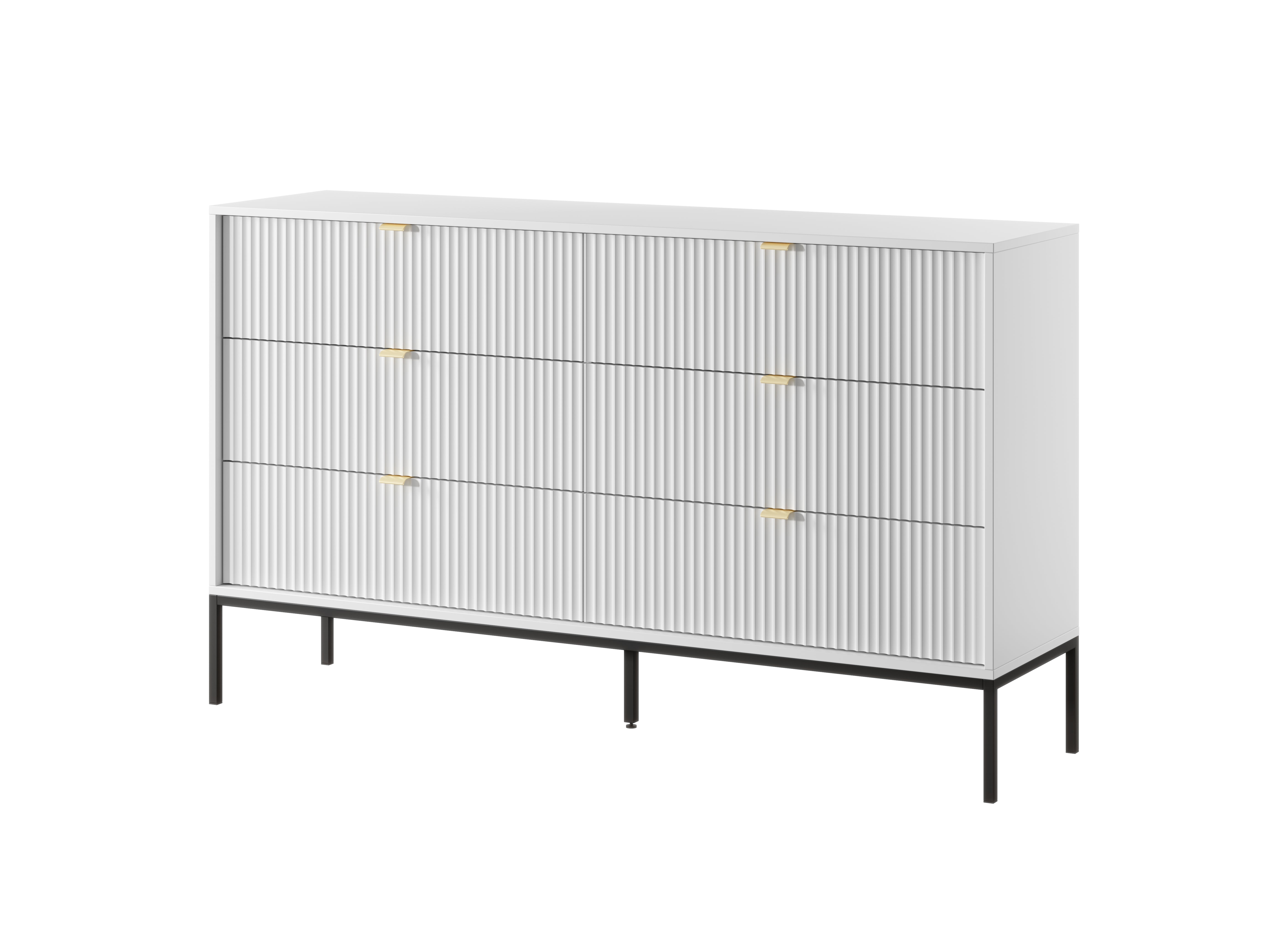 Nova Dresser White- A Fusion of Modern Elegance and Practical Storage