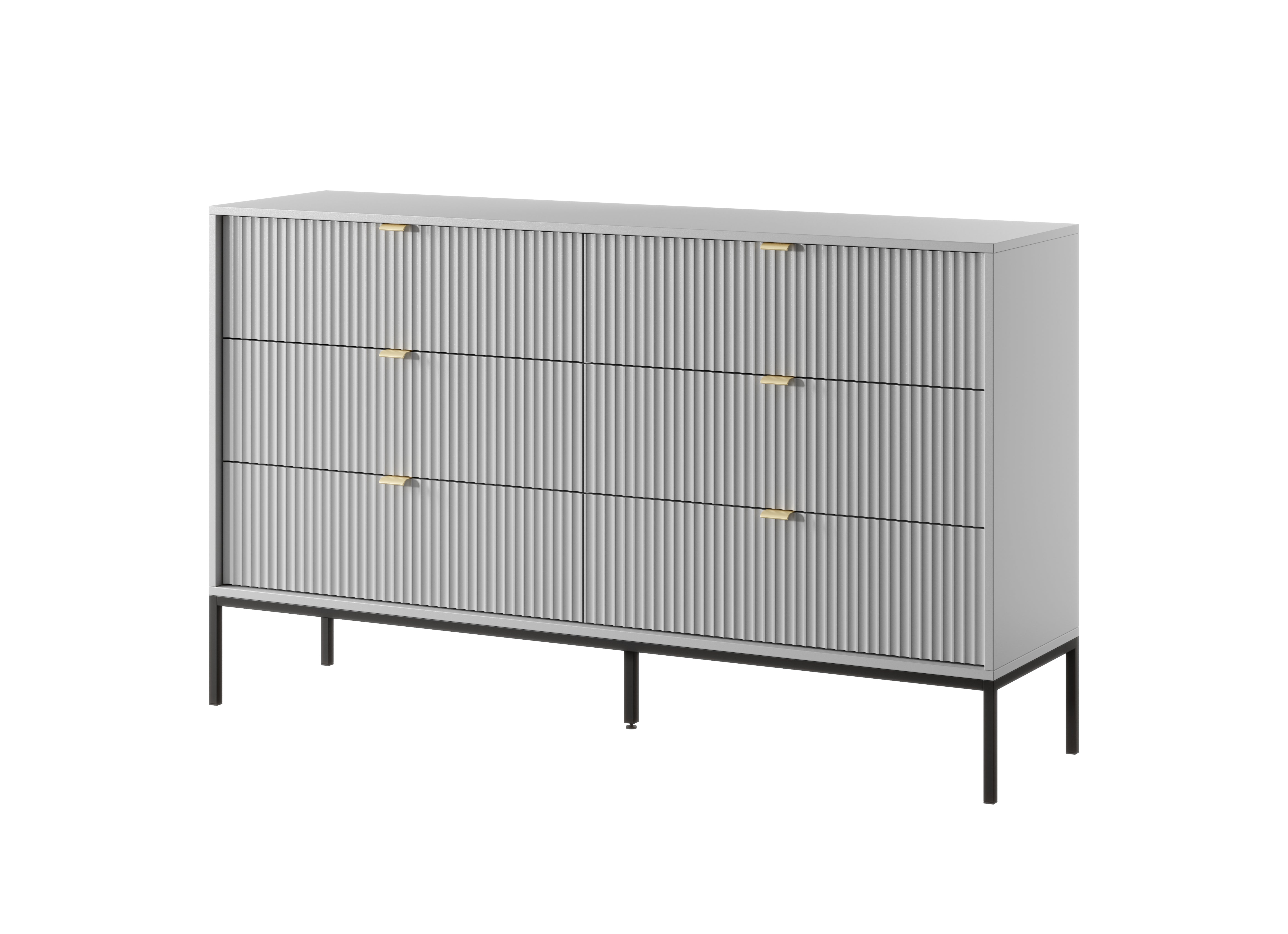 Nova Dresser Gray - A Fusion of Modern Elegance and Practical Storage