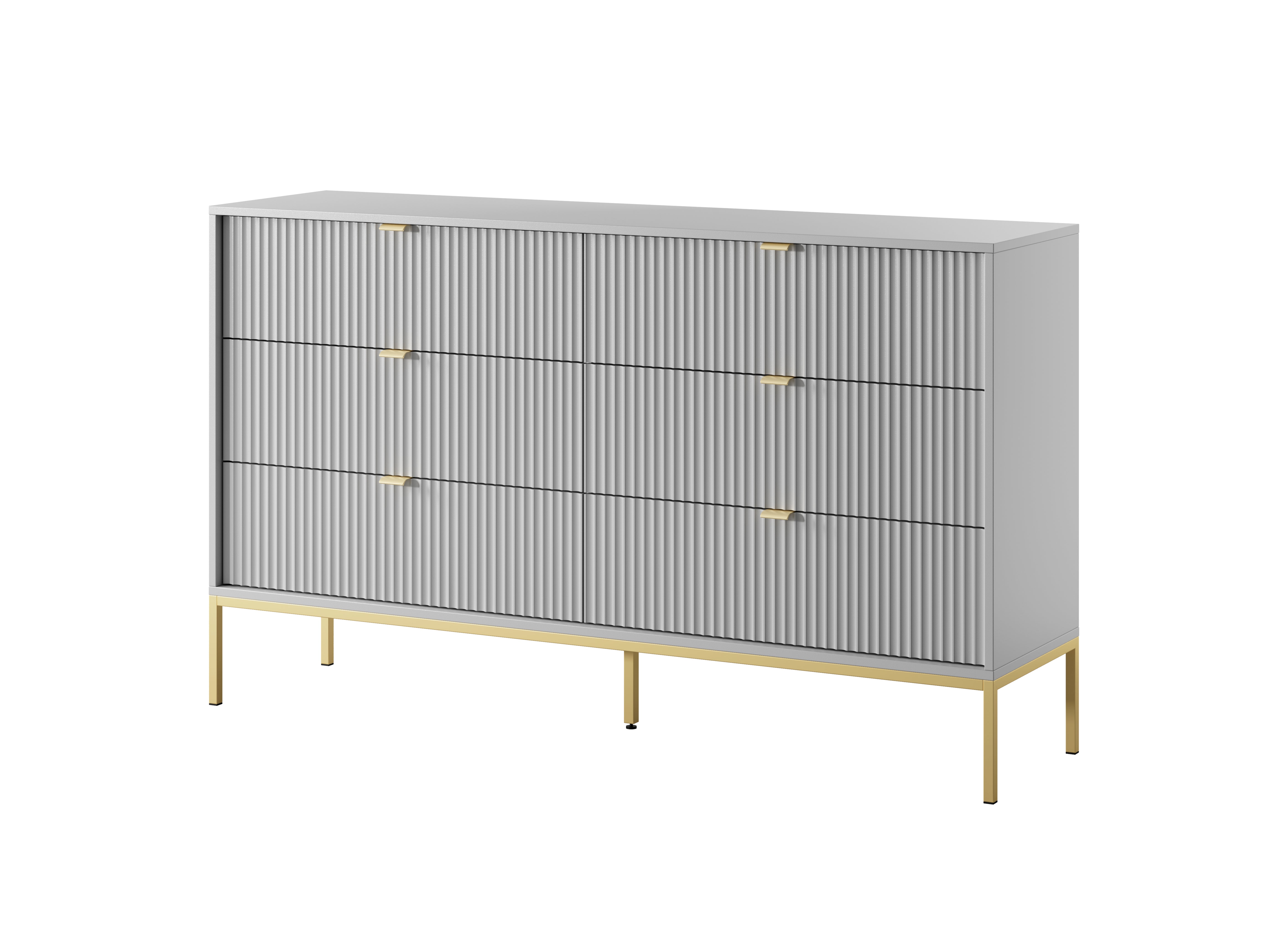 Nova Dresser Gray - A Fusion of Modern Elegance and Practical Storage