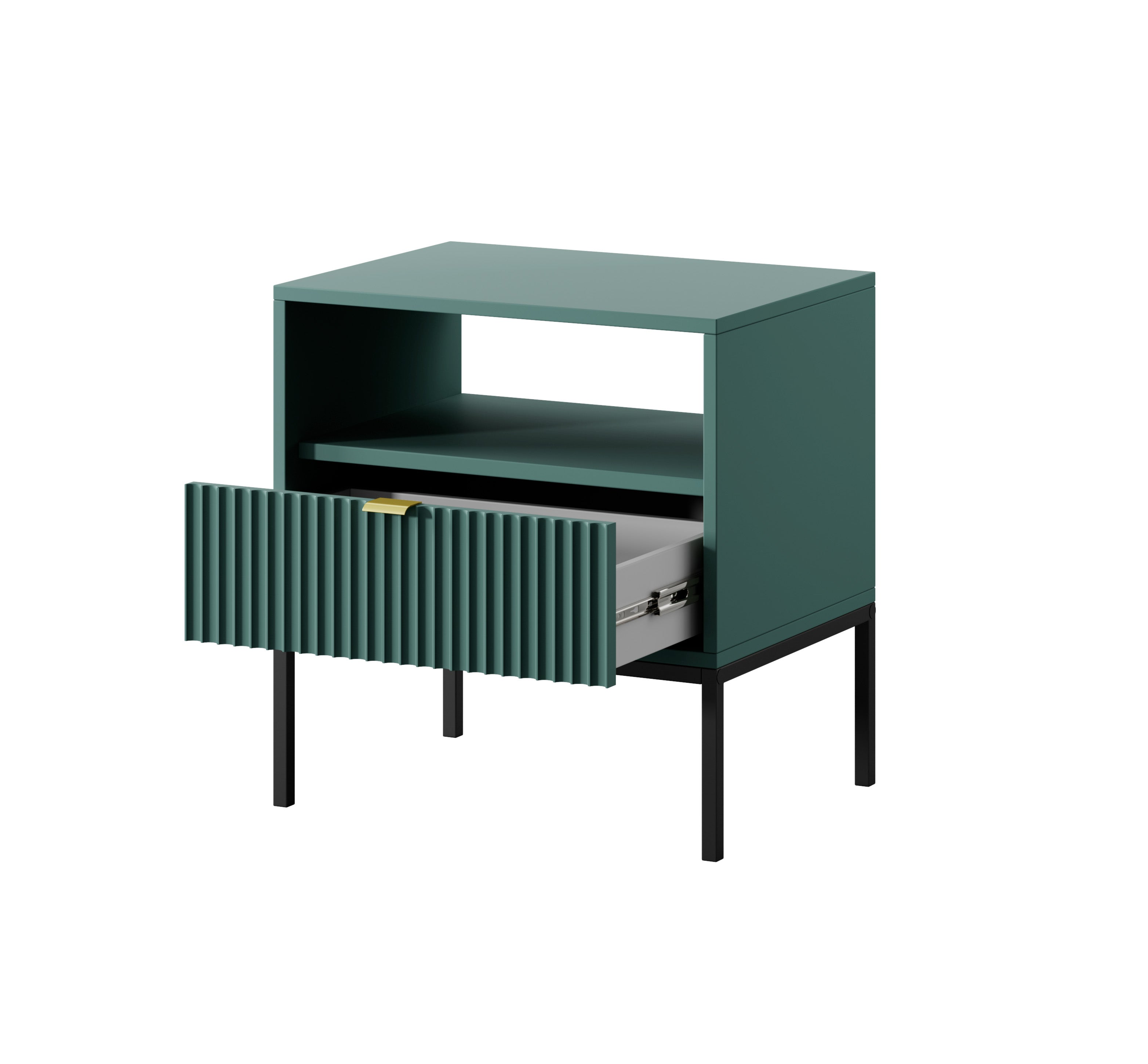 Nova Nightstand Labrador Green - Modern Elegance for Your Bedroom