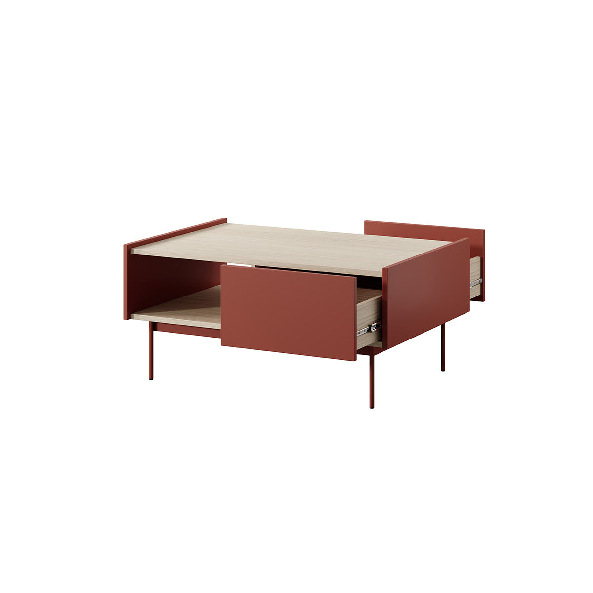 Color Coffee Table Ceramic Red