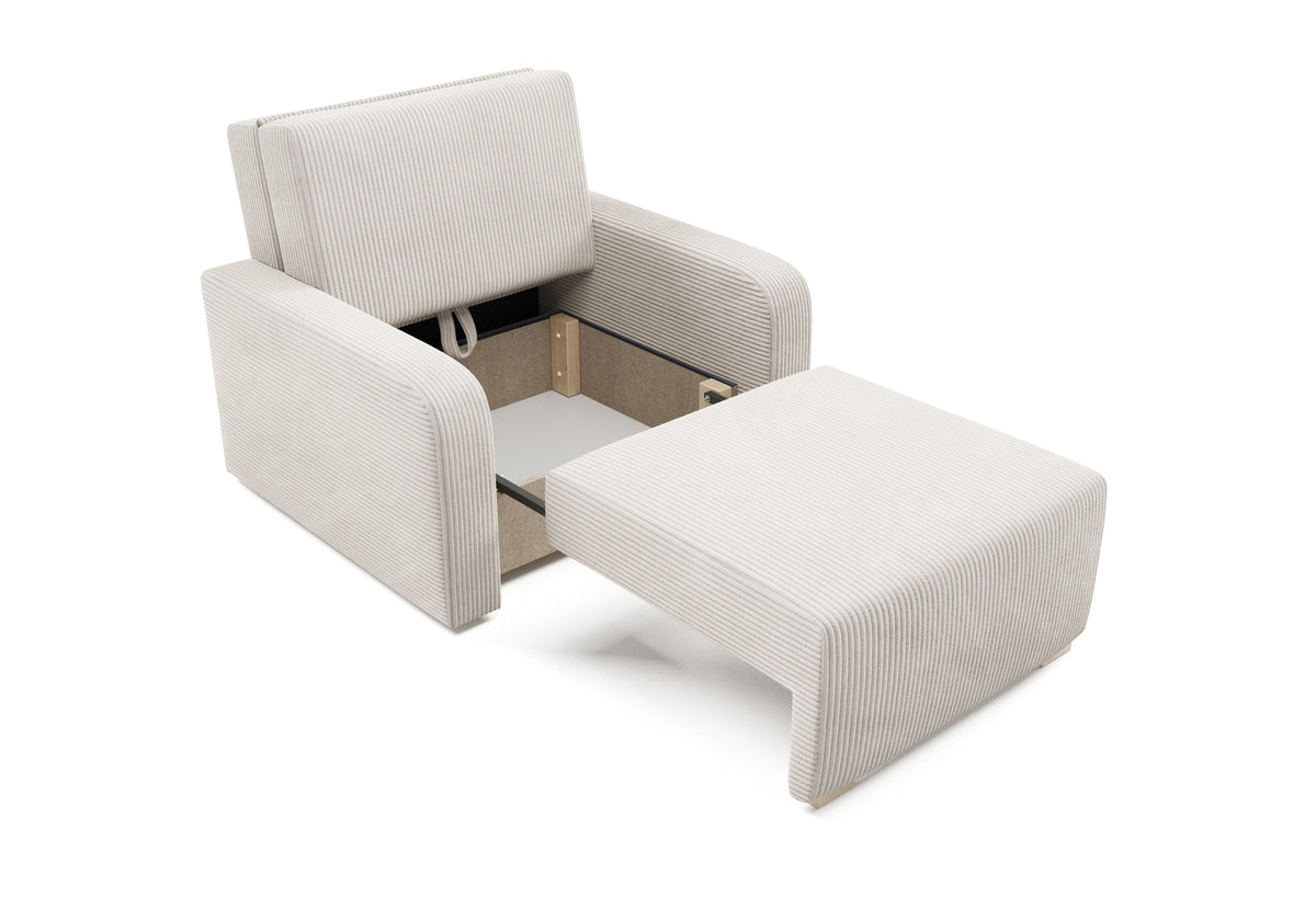 Ness I Chair Bed – Single with Storage-80 cm