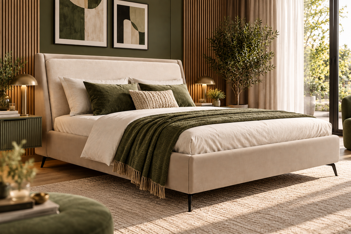 MERCI Upholstered Bed 140 / 160 / 180 cm – Choose Your Configuration