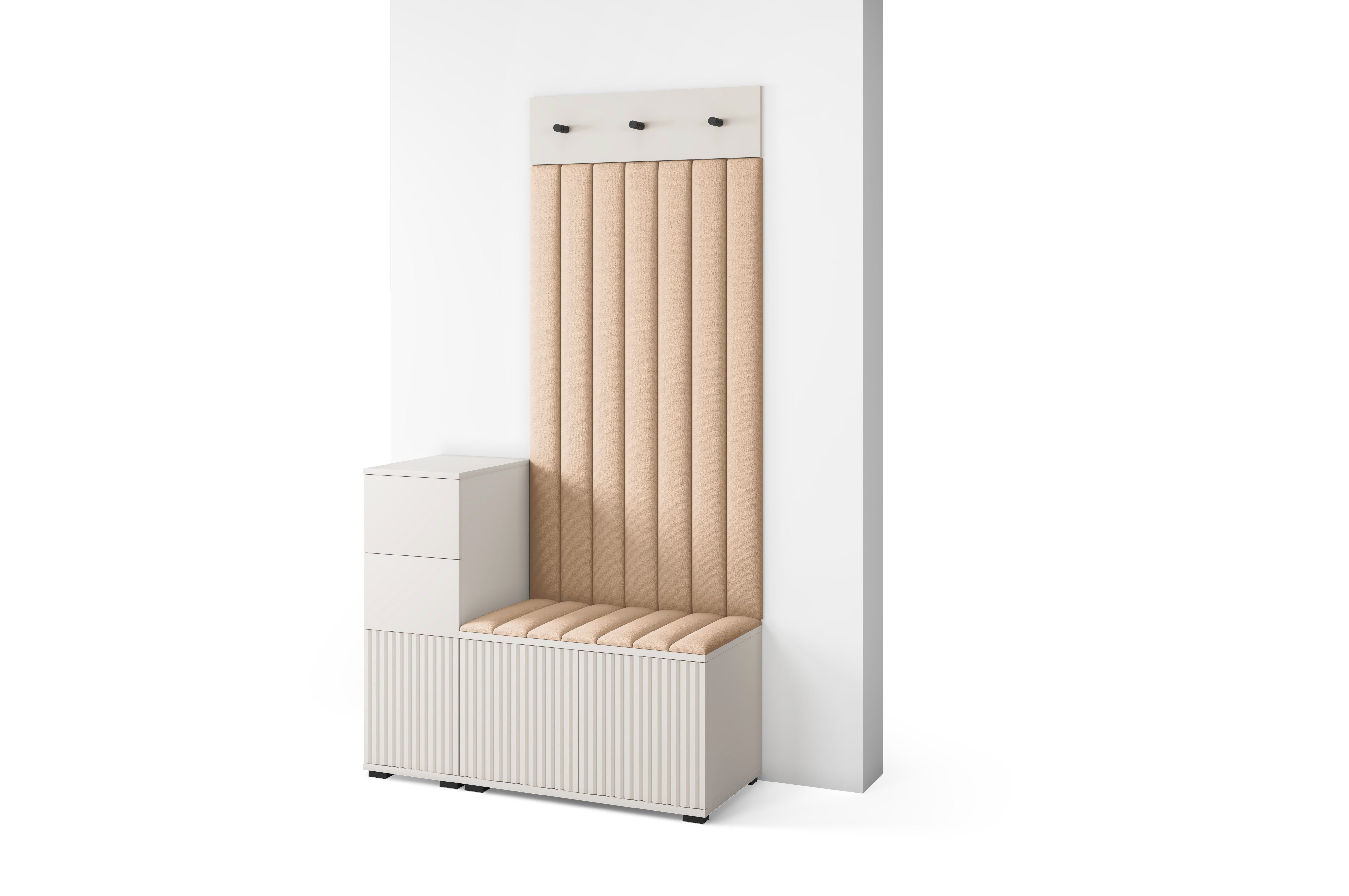 PK Rayo 9 Hallway Wardrobe - Upholstered Panels in Various Colours