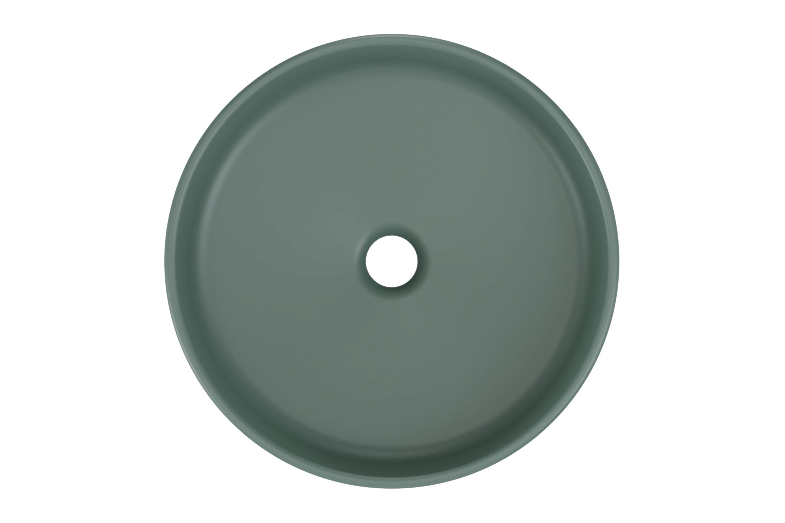 River Countertop Basin – Forest Green Matt, 40 cm