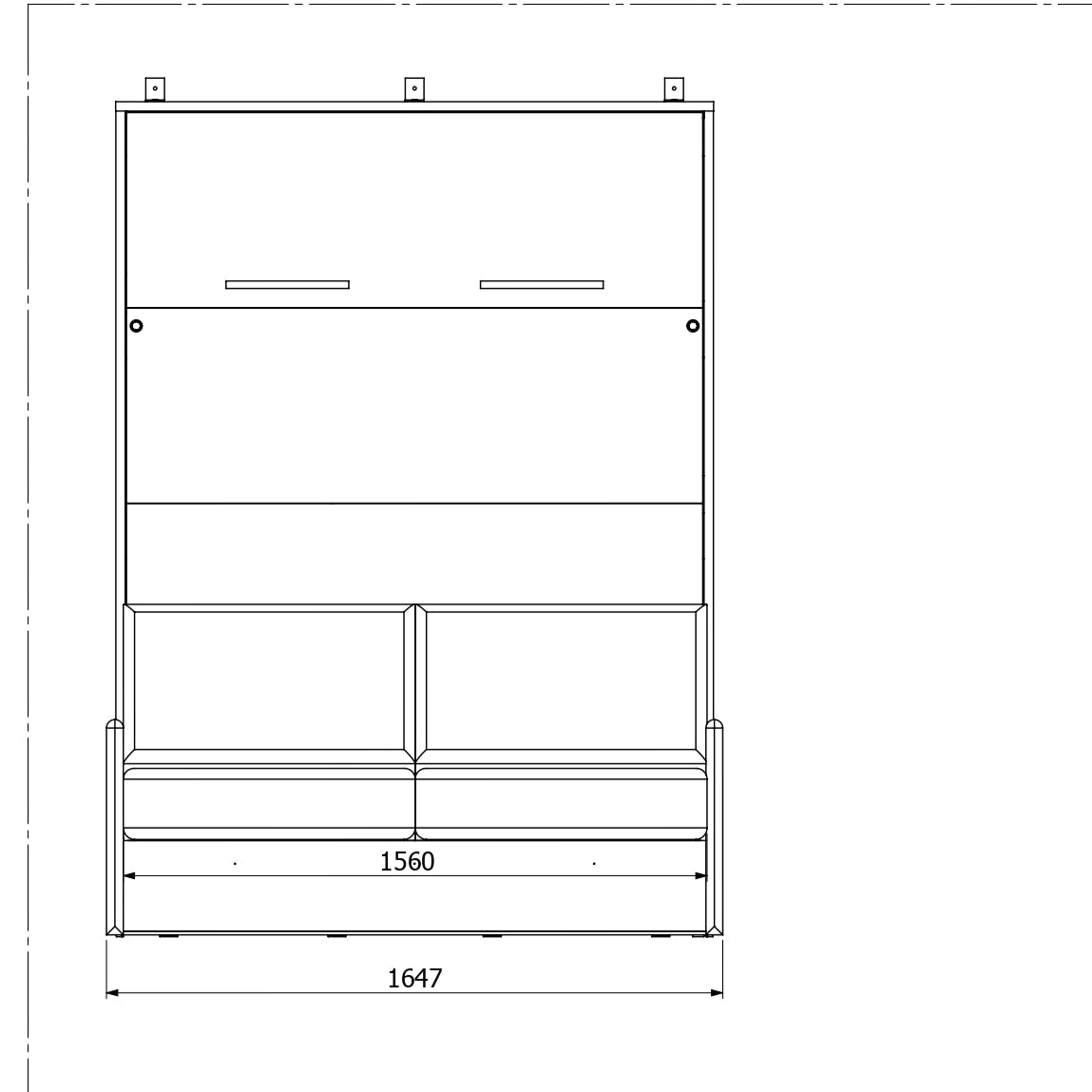 Customizable Genius Murphy Bed with Sofa Set 140 x 200 cm Black Lancelot Oak