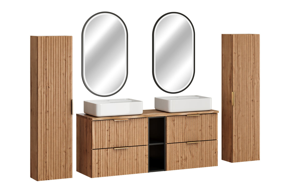 Adel Wotan Oak Vanity Unit Set 100 / 120 / 140 cm – Configure Your Bathroom