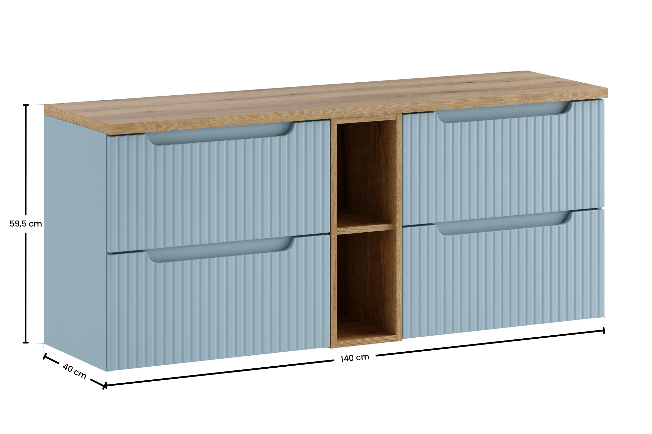 Nova Denim Vanity Unit Set 60 / 100 / 140 cm – Configure Your Bathroom