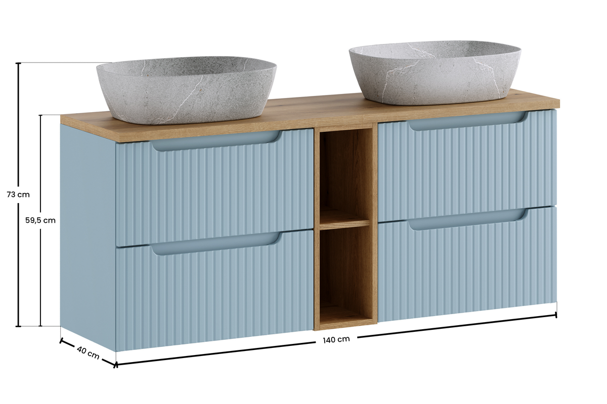Nova Denim Vanity Unit Set 60 / 100 / 140 cm – Configure Your Bathroom