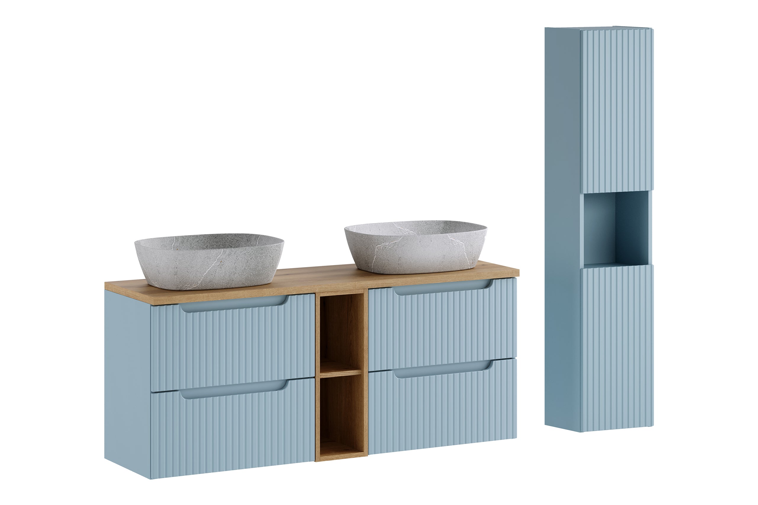 Nova Denim Vanity Unit Set 60 / 100 / 140 cm – Configure Your Bathroom