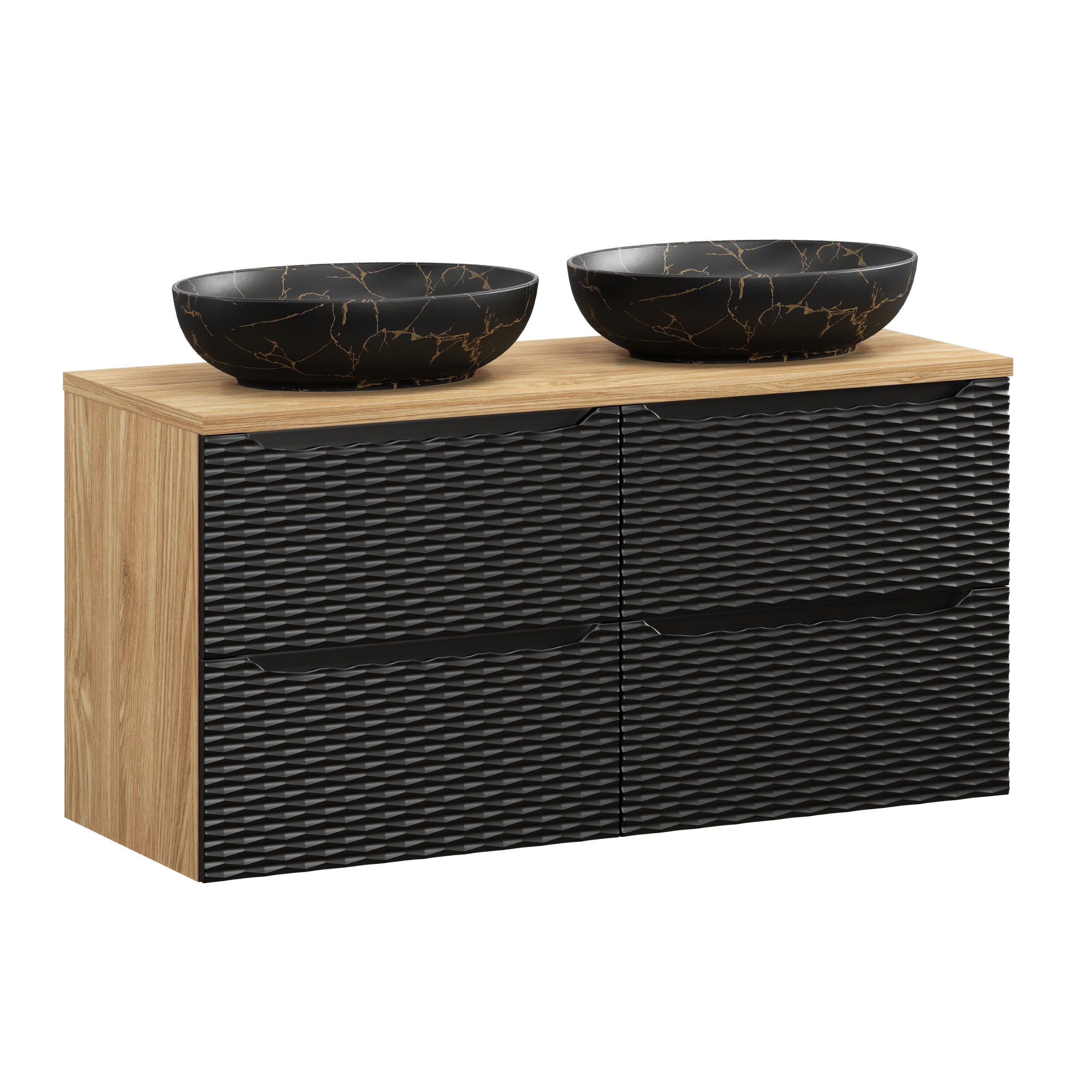 Ocean Black Vanity Unit Set 60 / 70 / 80 / 90 / 120 cm – Configure Your Bathroom