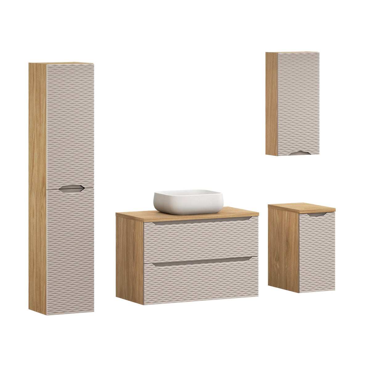Ocean Beige Vanity Unit Set 60 / 70 / 80 / 90 / 120 cm – Configure Your Bathroom