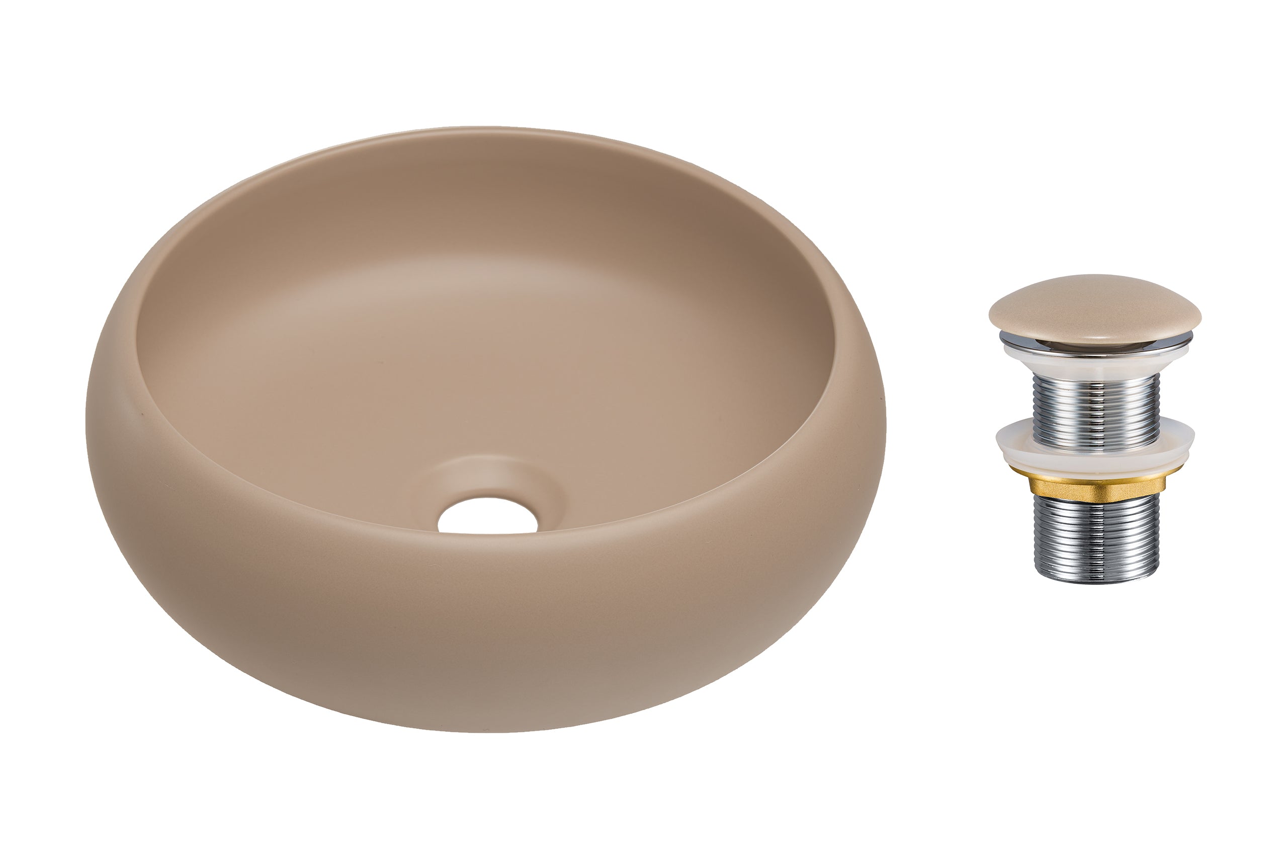 Click-Clack Basin Waste – Matt Cappuccino, T201MC-3