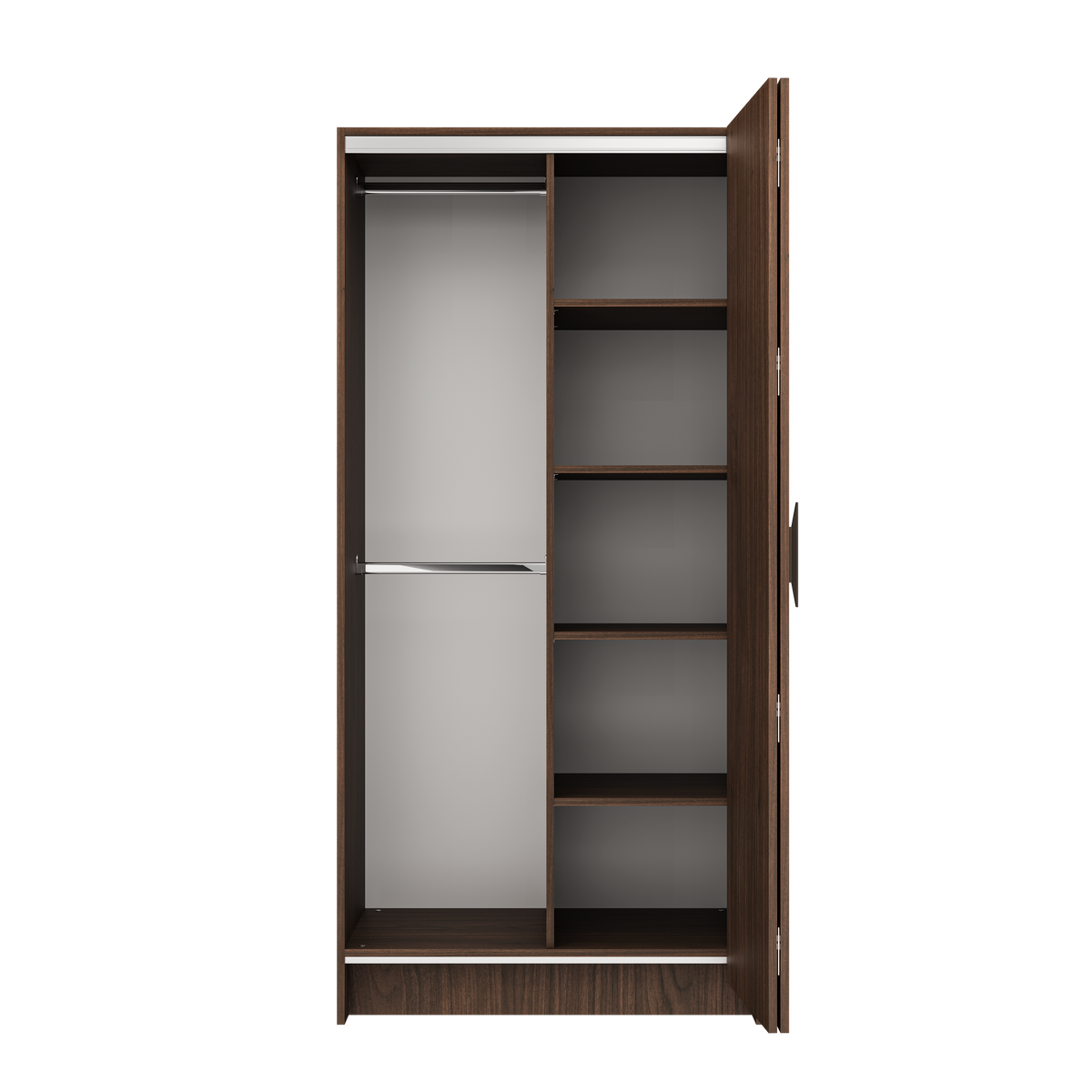 SOBA Villa Walnut Modular Wardrobe Set – 250 cm