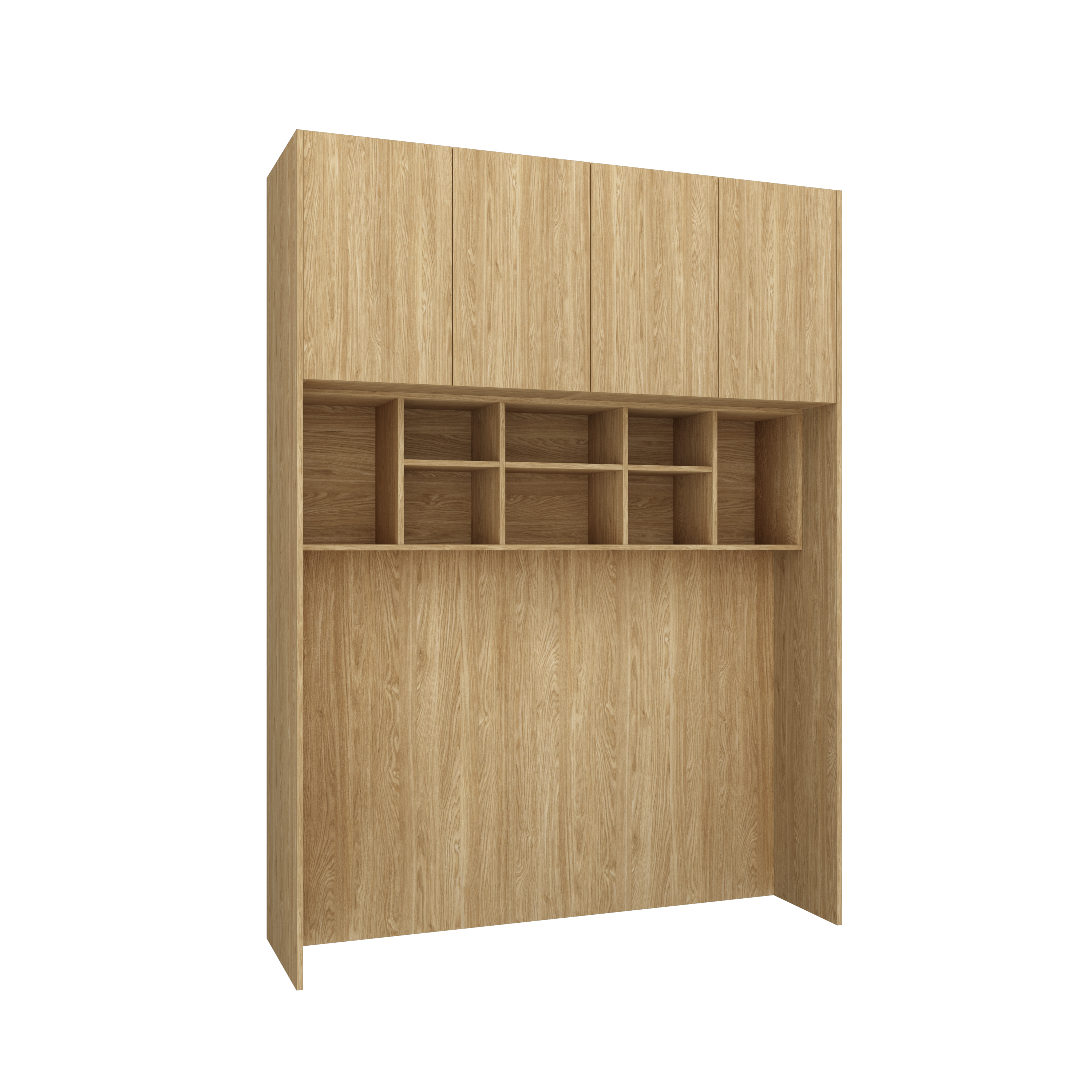 Sleep Varia Bedroom Build-in System – Bed Base – Oiled Oak / Oiled Oak