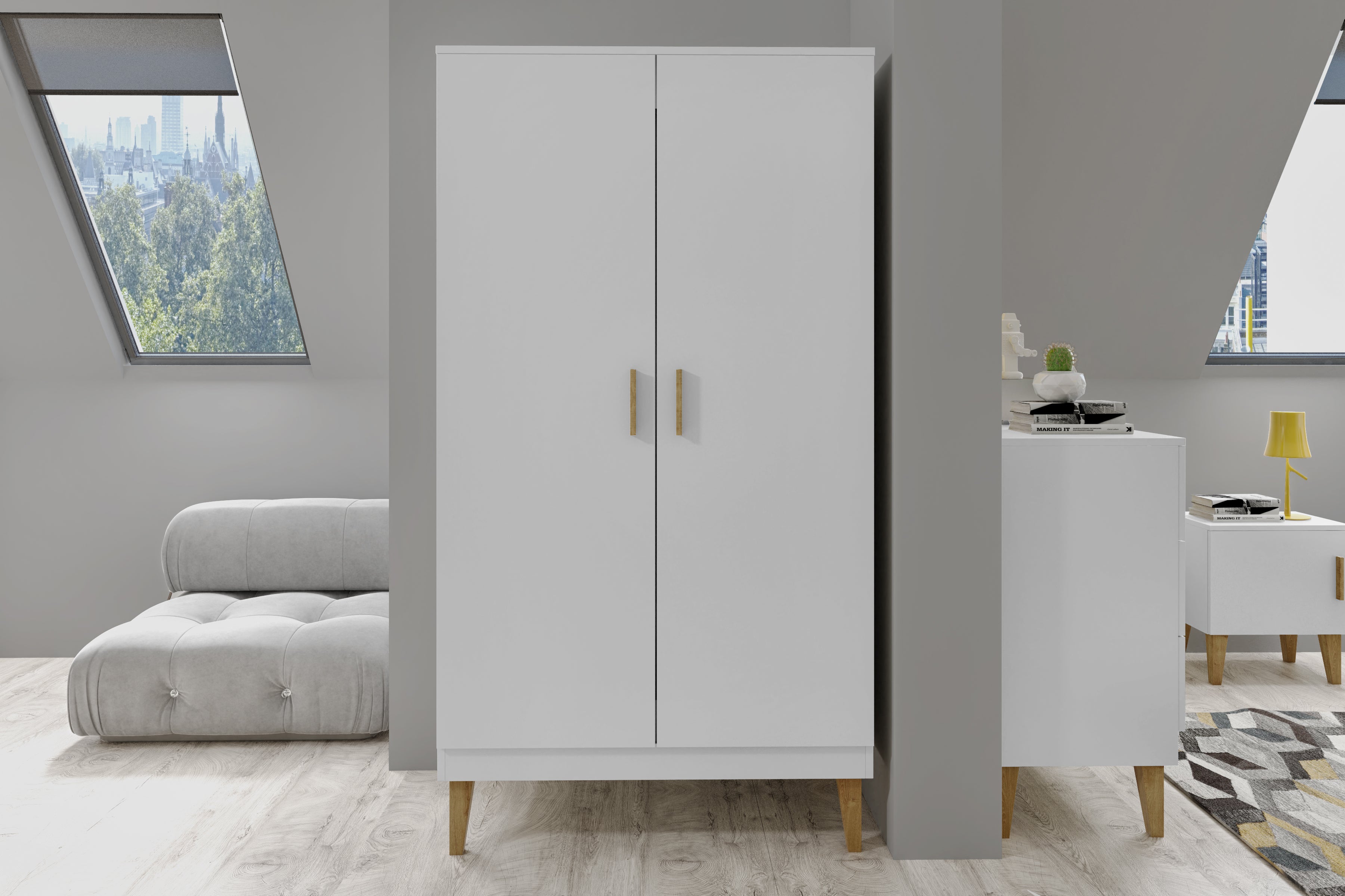 Kocot Kubi Wardrobe White