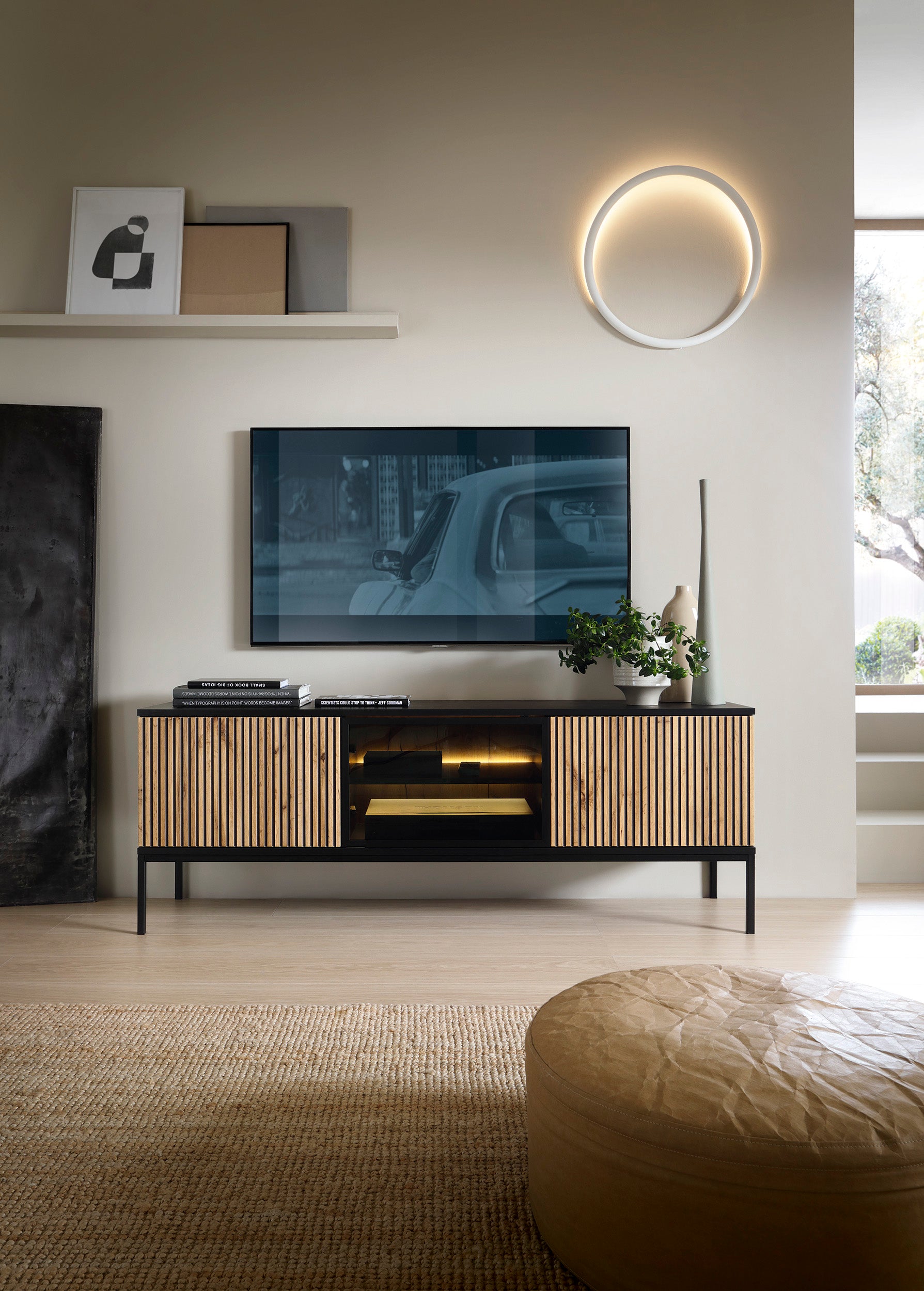 Sento TV Stand - Modern Design and Natural Elegance