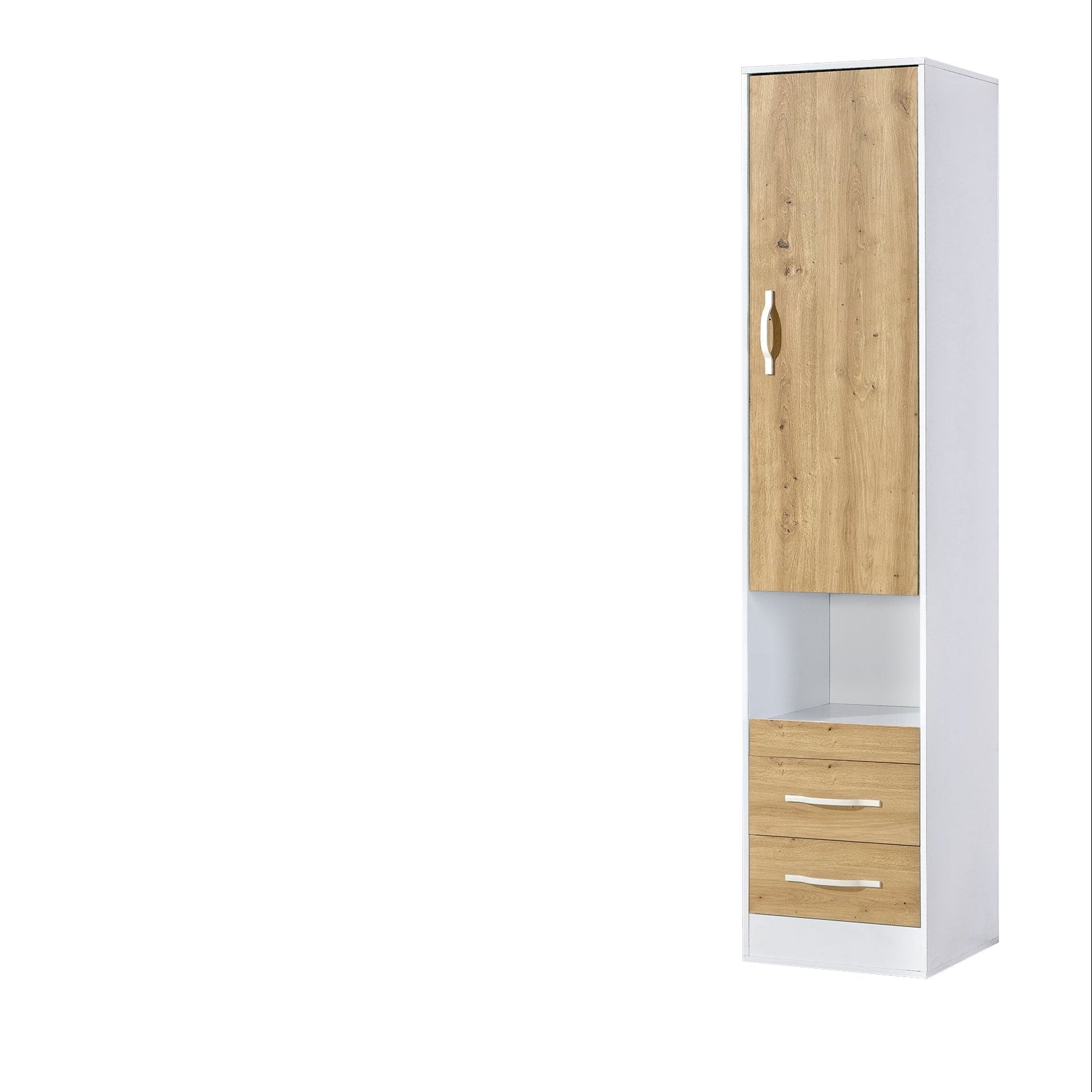 Customizable Domel Murphy Bed Horizontal Oak-White Set 120, 140, 160 x 200 cm