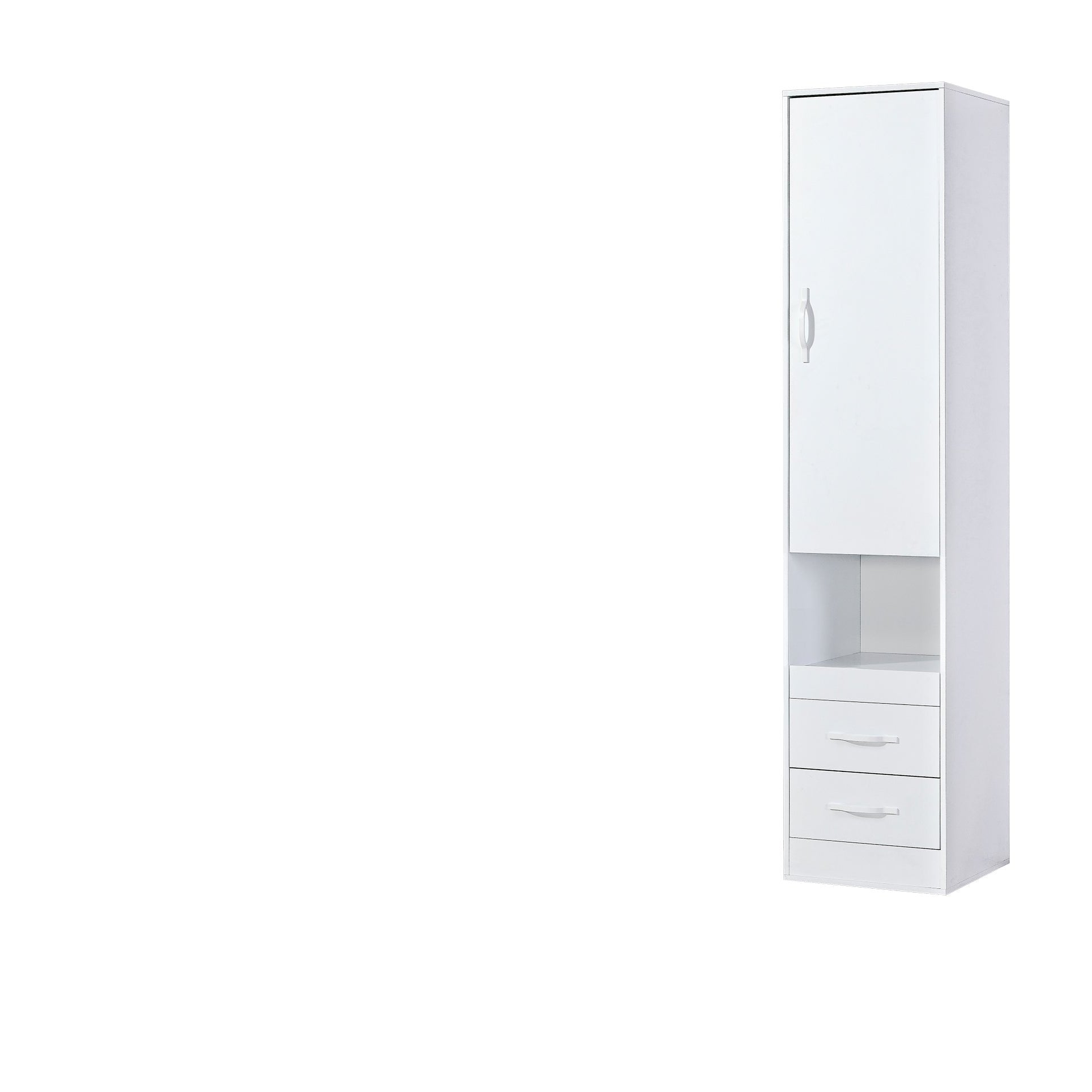 Domel White Tall Cabinet