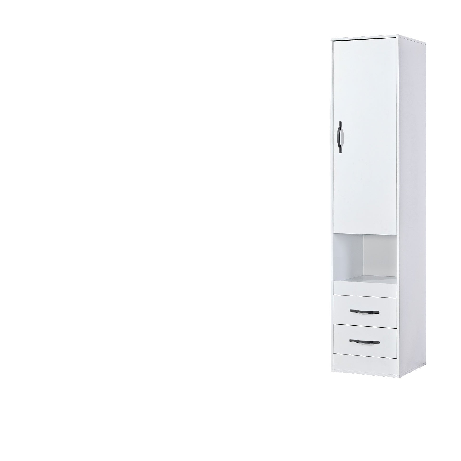 Domel White Tall Cabinet