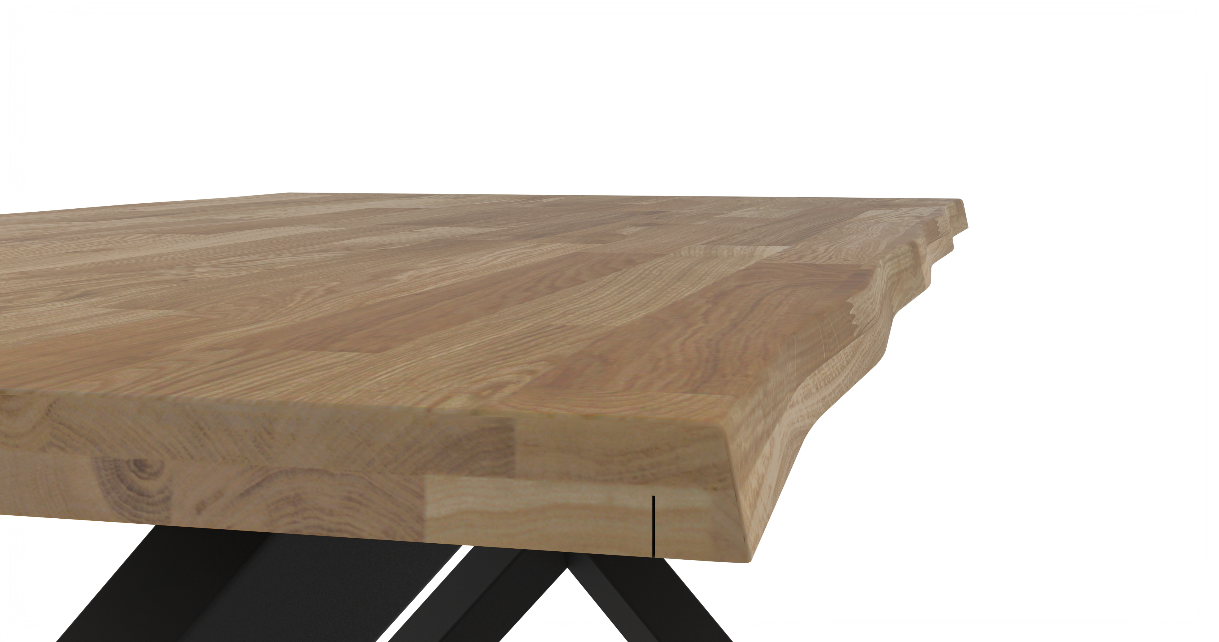 Round Extendable Dining Table LE MALMO FLOW 100 x 180 cm- Oiled oak