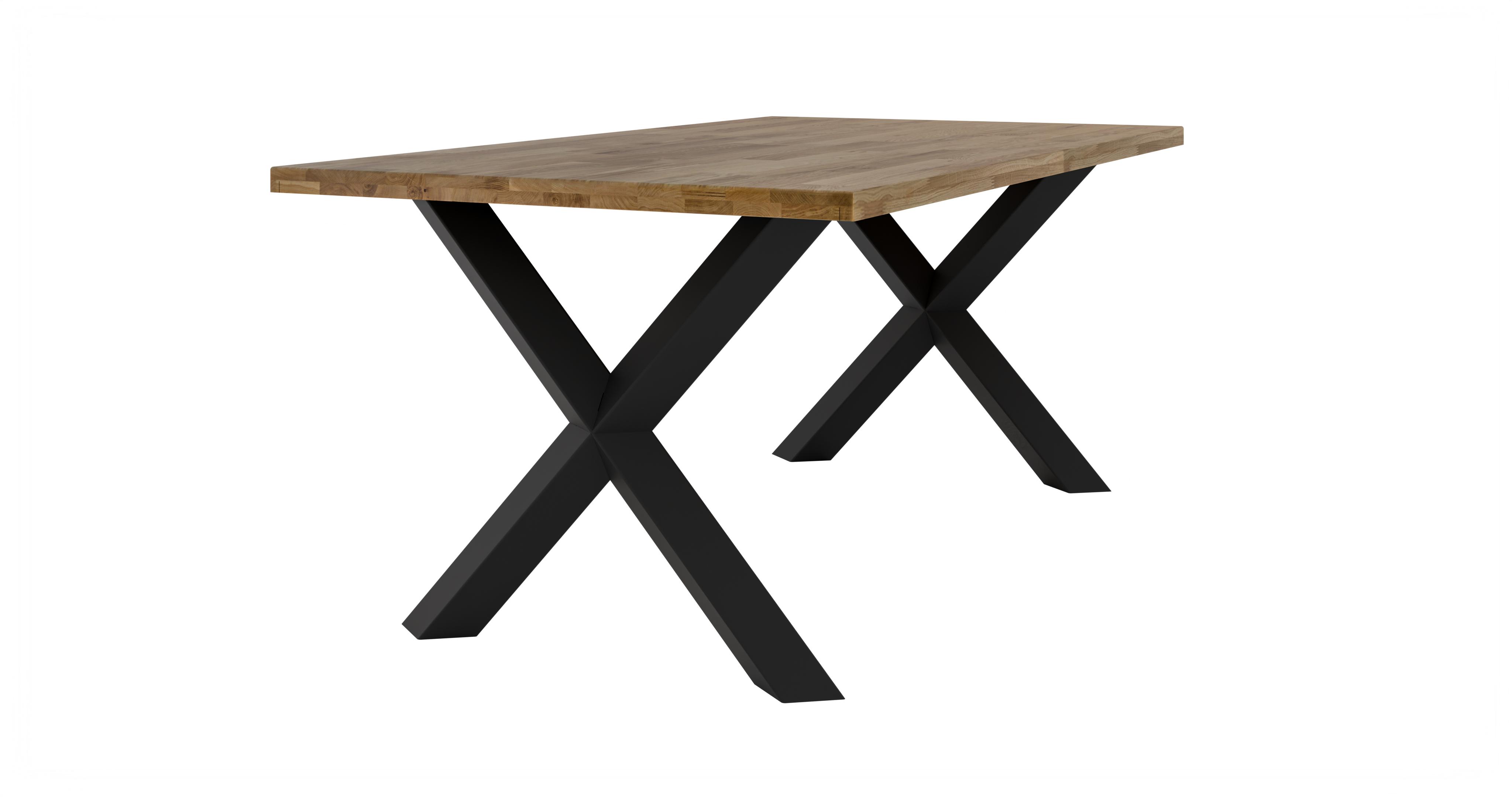 Round Extendable Dining Table LE MALMO LINEAR 100 x 180 cm- Oiled oak
