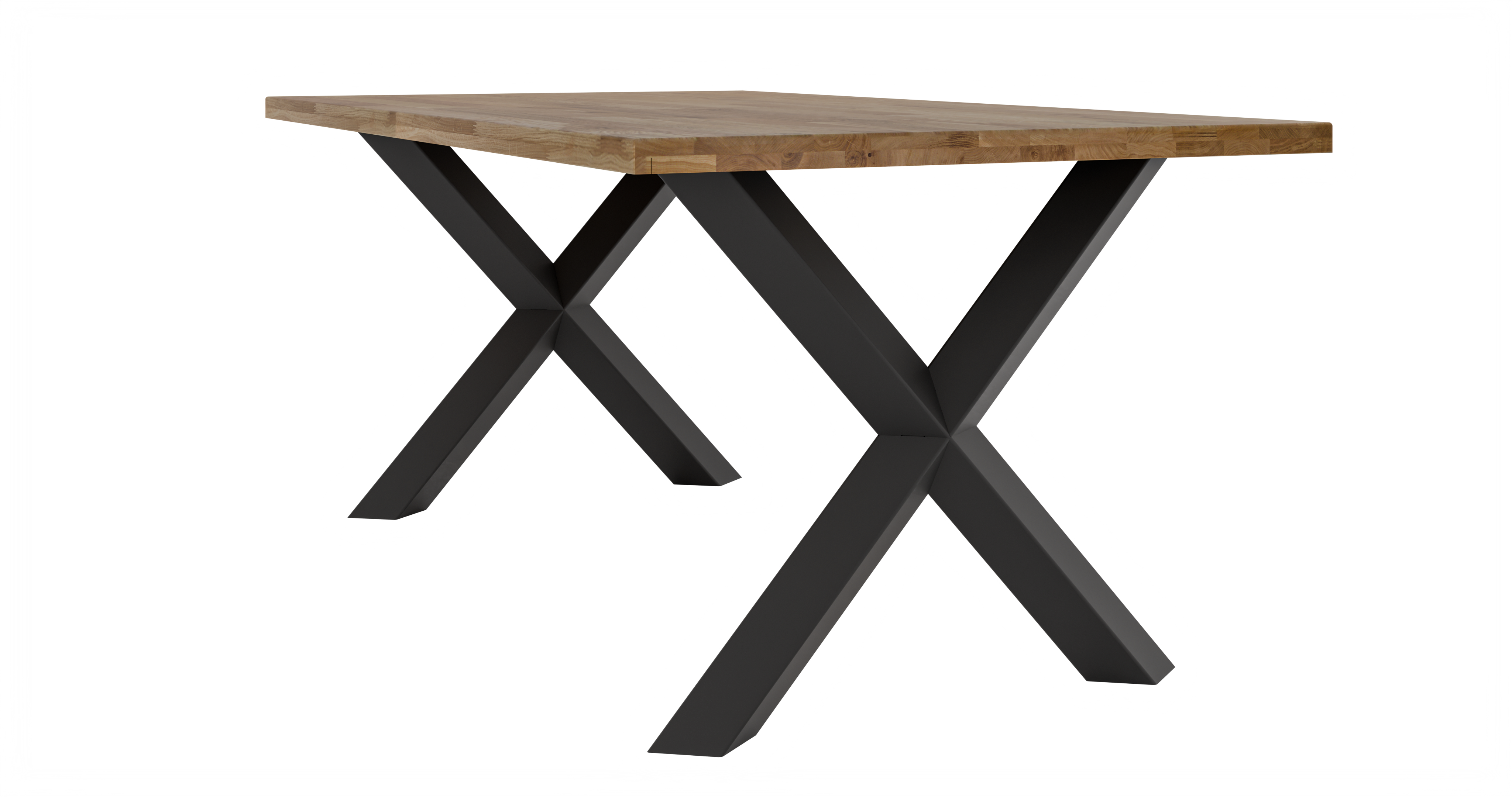 Round Extendable Dining Table LE MALMO LINEAR 100 x 180 cm- Oiled oak