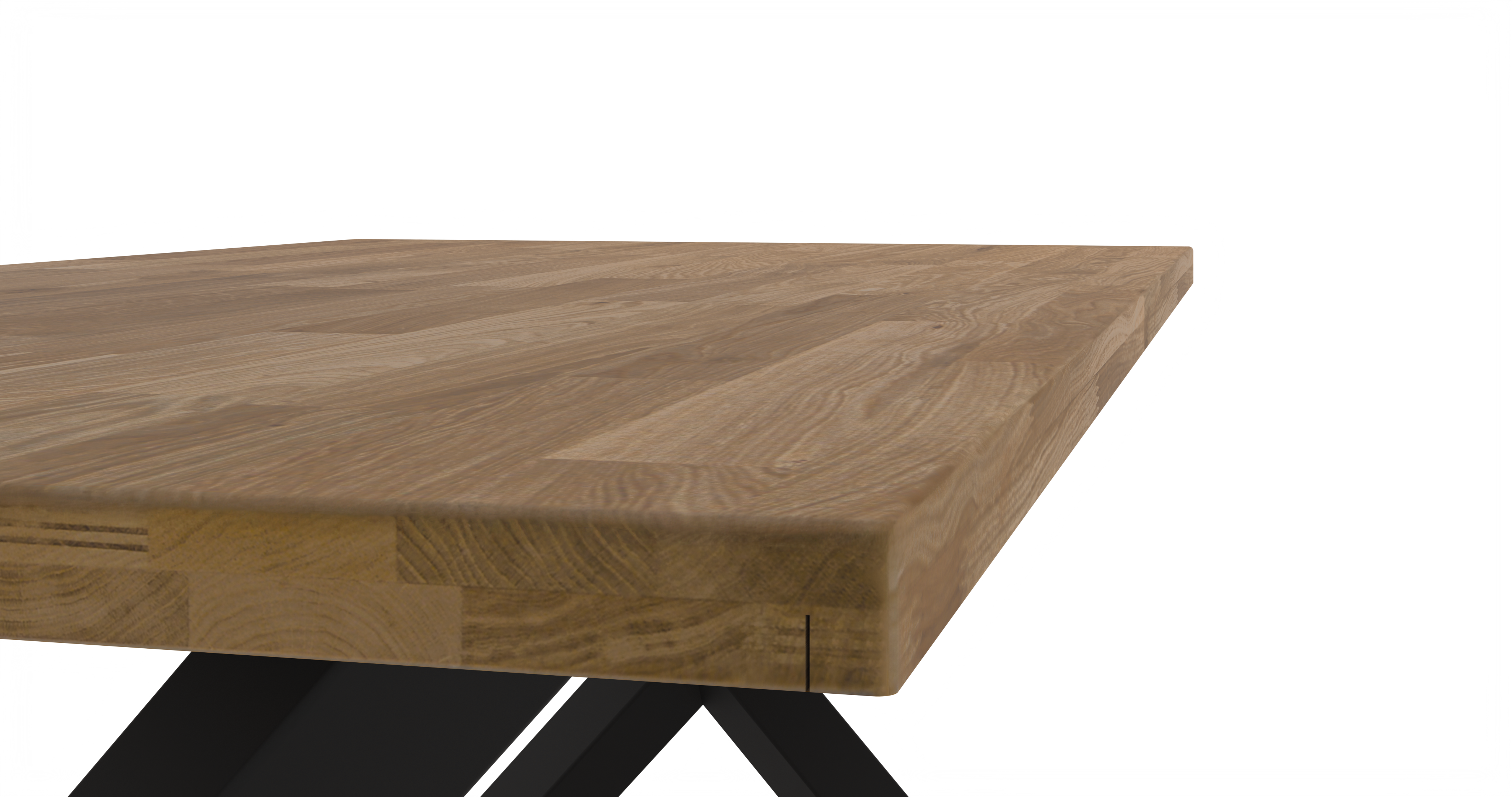 Round Extendable Dining Table LE MALMO LINEAR 100 x 180 cm- Oiled oak