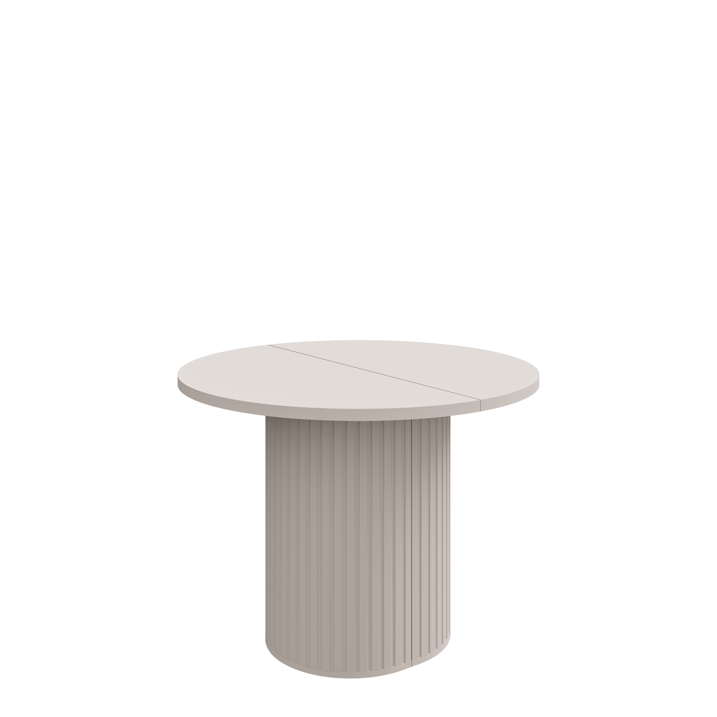 Round Extendable Dining Table LE OVALIO 100-1880 cm- Sand Beige