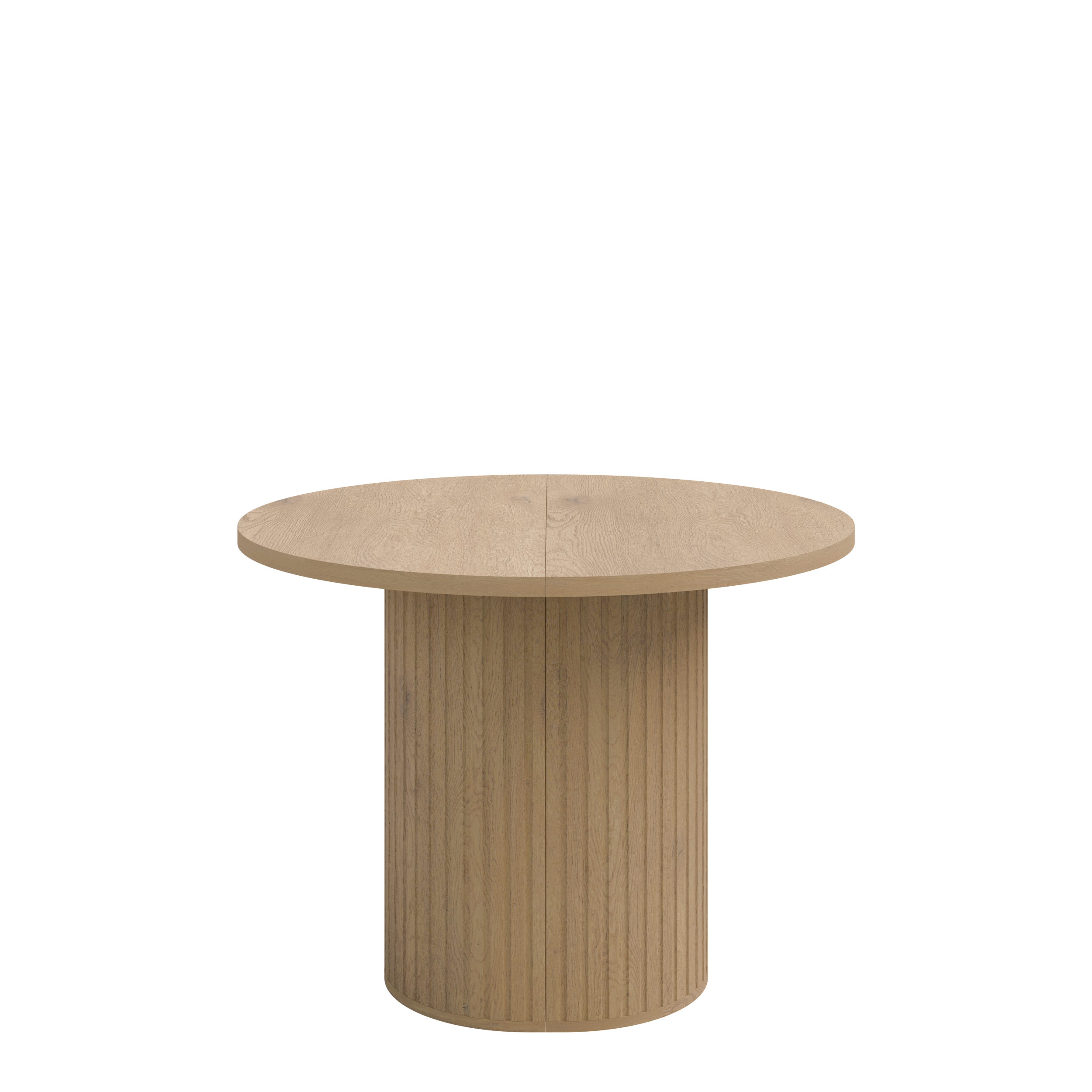 Round Extendable Dining Table LE OVALIO 100-1880 cm- Cremona oak